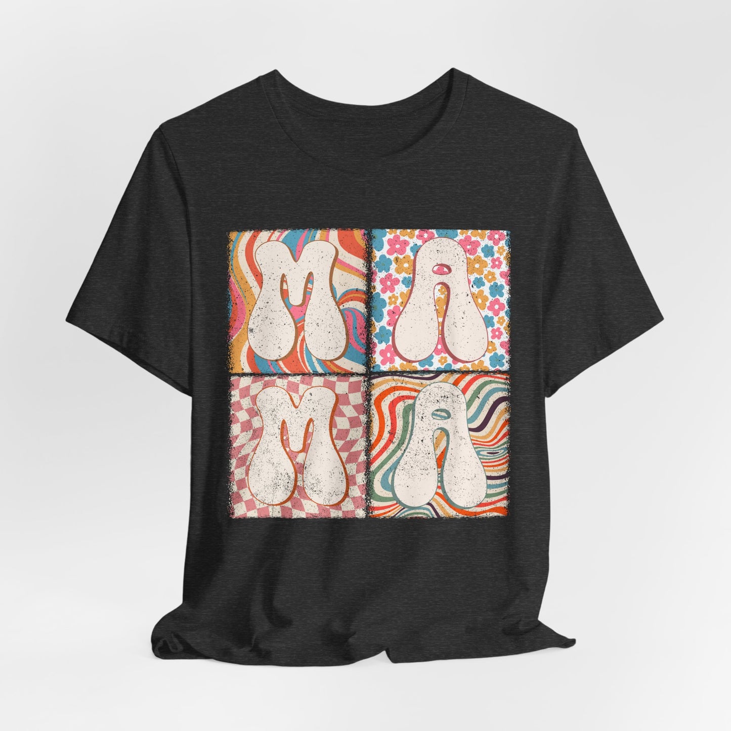 Mama Retro Groovy Squares Tee