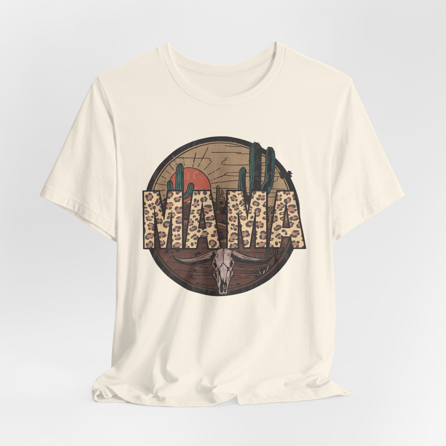 Leopard Print Western MAMA Tee