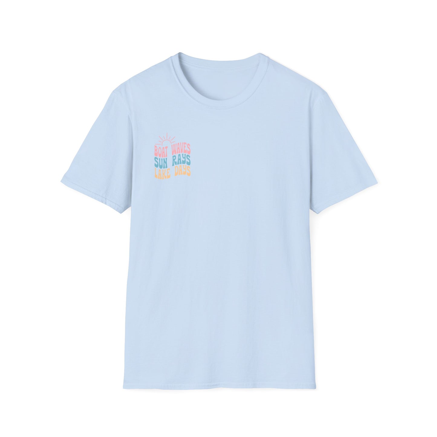 Lake Days T-Shirt — "Boat Waves Sun Rays" Summer Graphic Tee