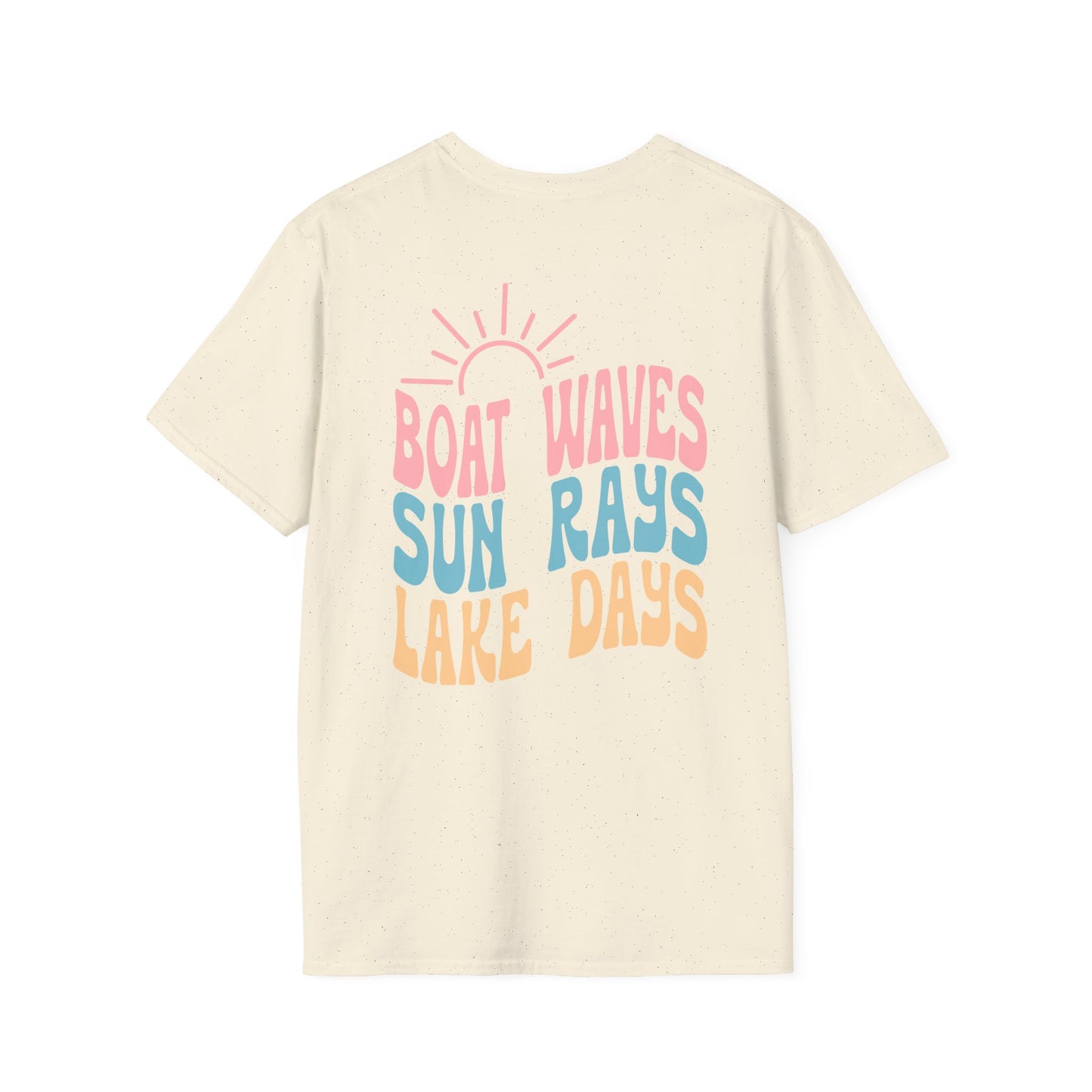 Lake Days T-Shirt — "Boat Waves Sun Rays" Summer Graphic Tee