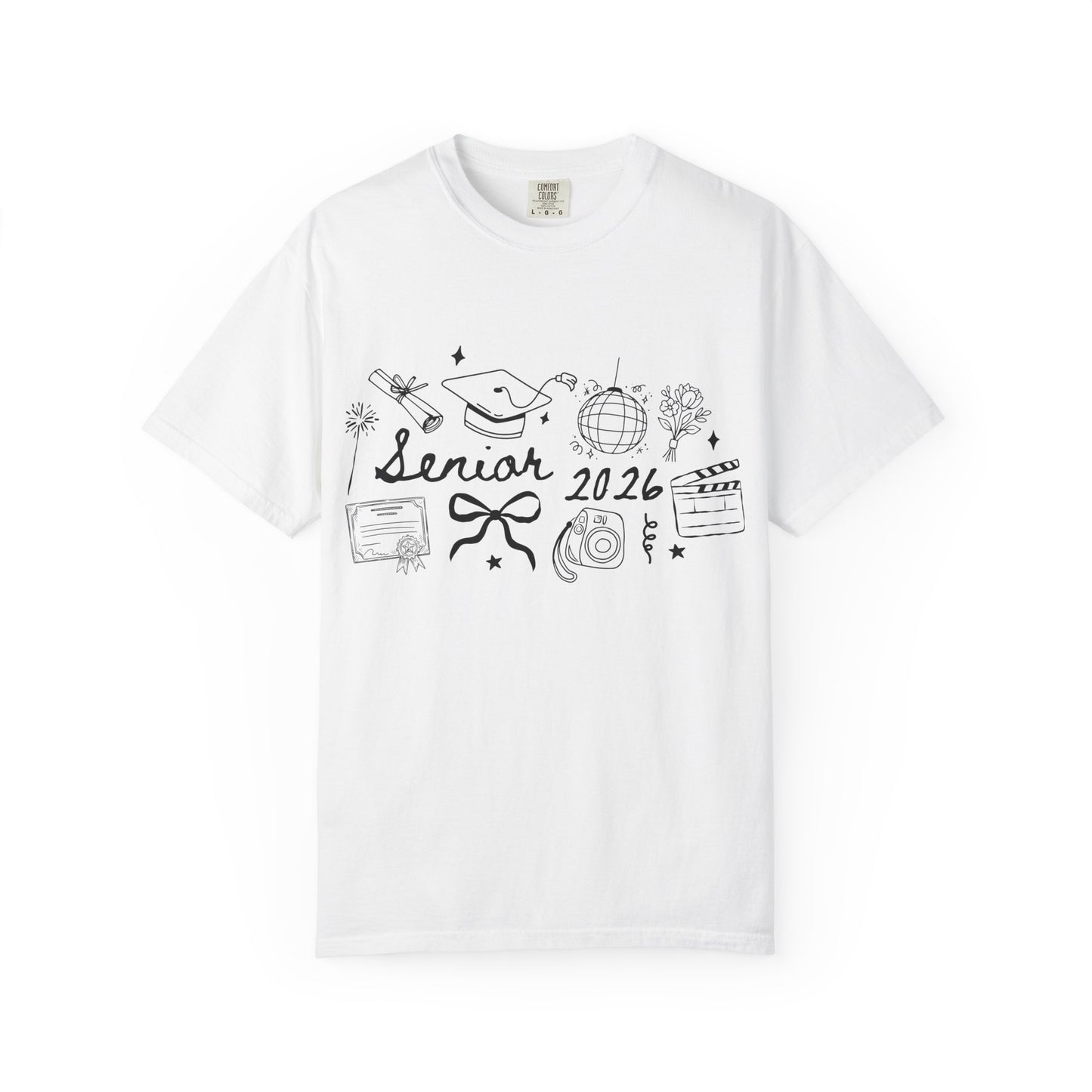 Senior 2026 Graduation Tee — Black Text
