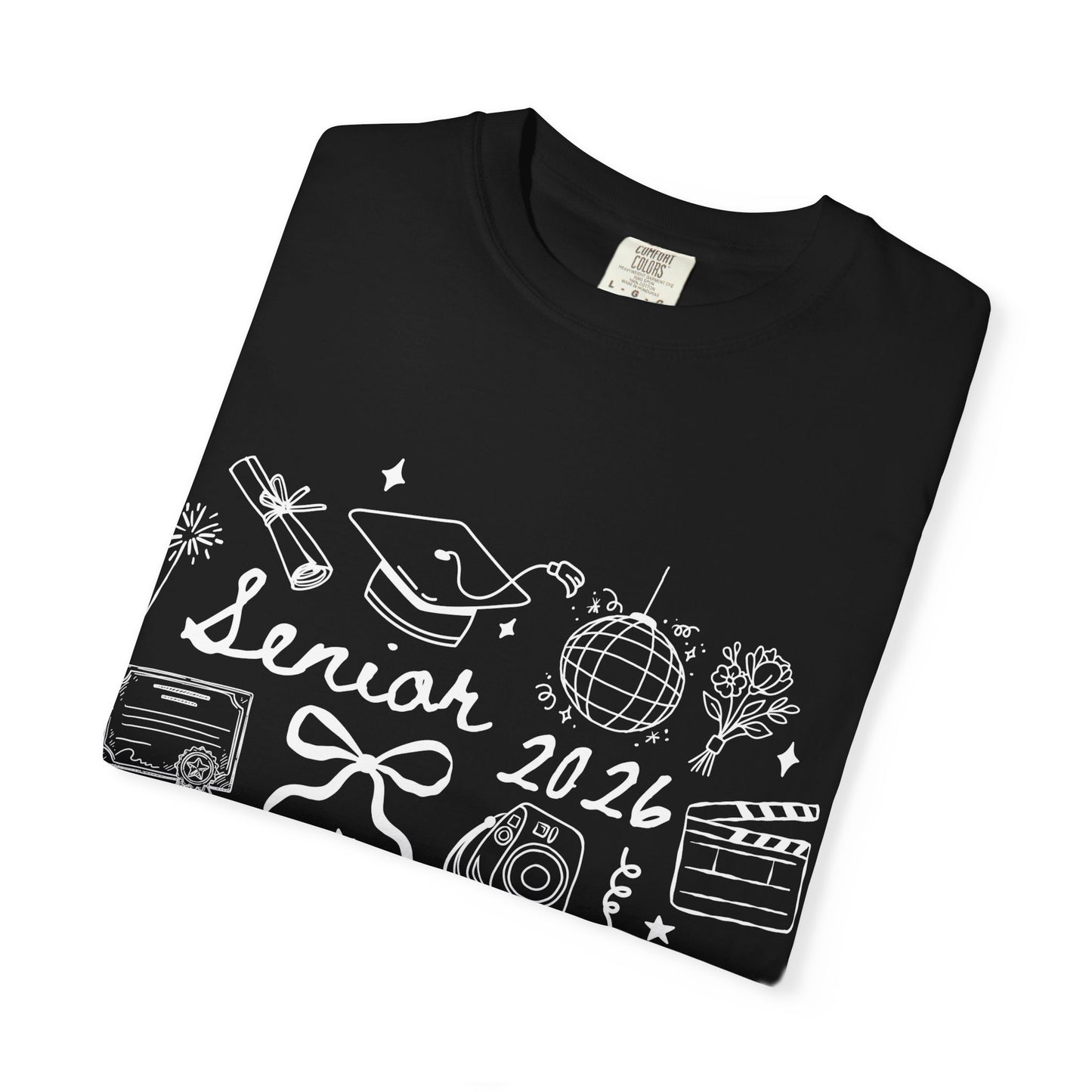 Senior 2026 Graduation Tee — White Text