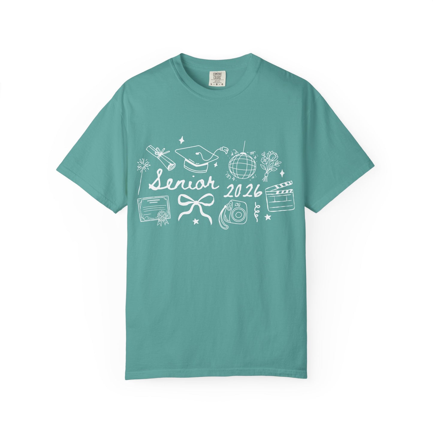 Senior 2026 Graduation Tee — White Text