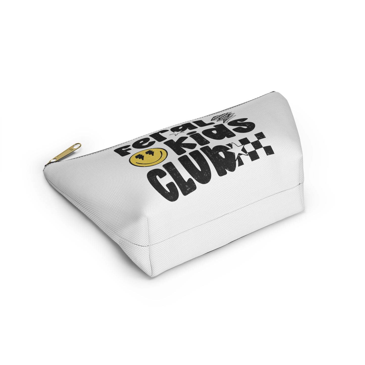 Feral Kids Club Zipper Pouch — T‑Bottom Accessory Bag