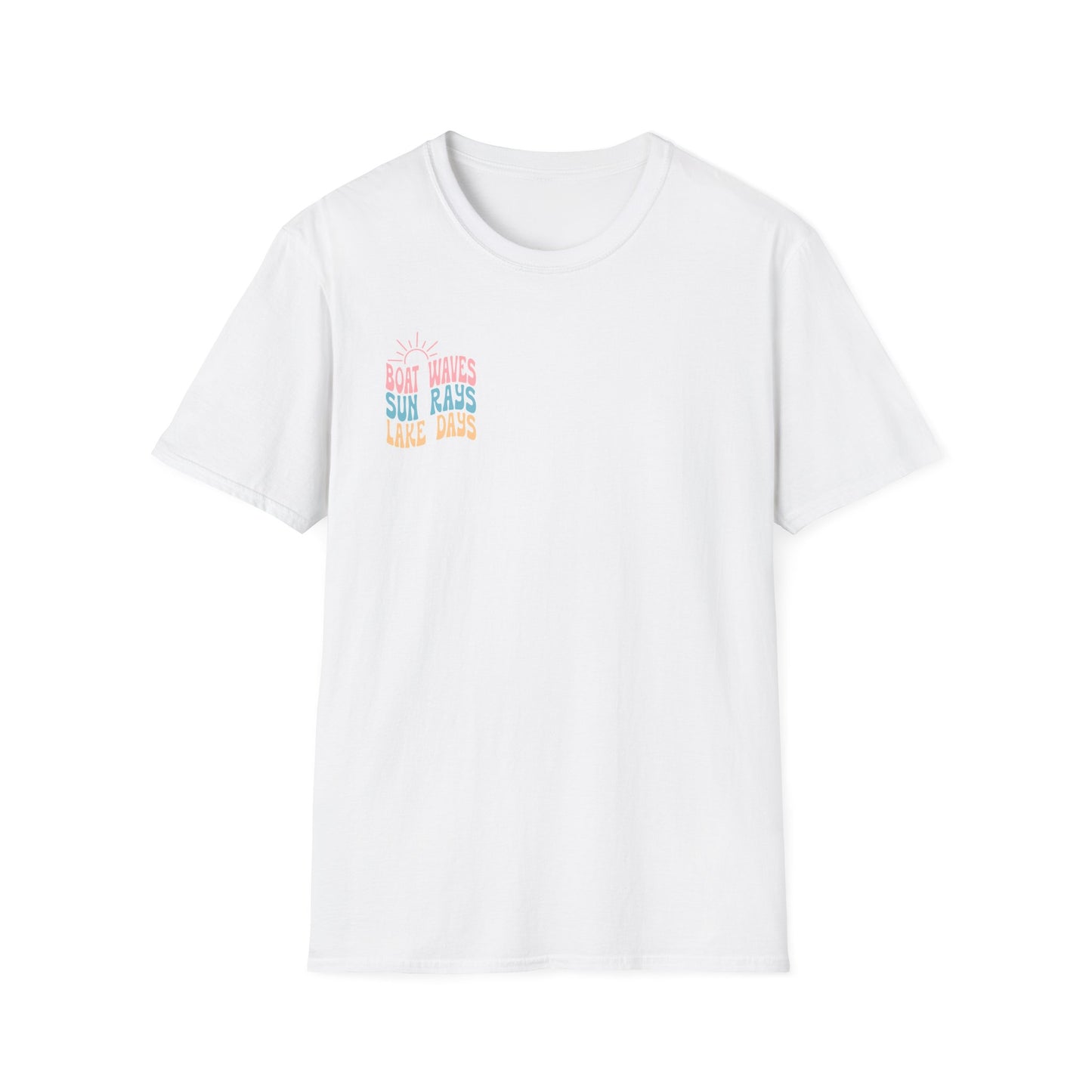 Lake Days T-Shirt — "Boat Waves Sun Rays" Summer Graphic Tee