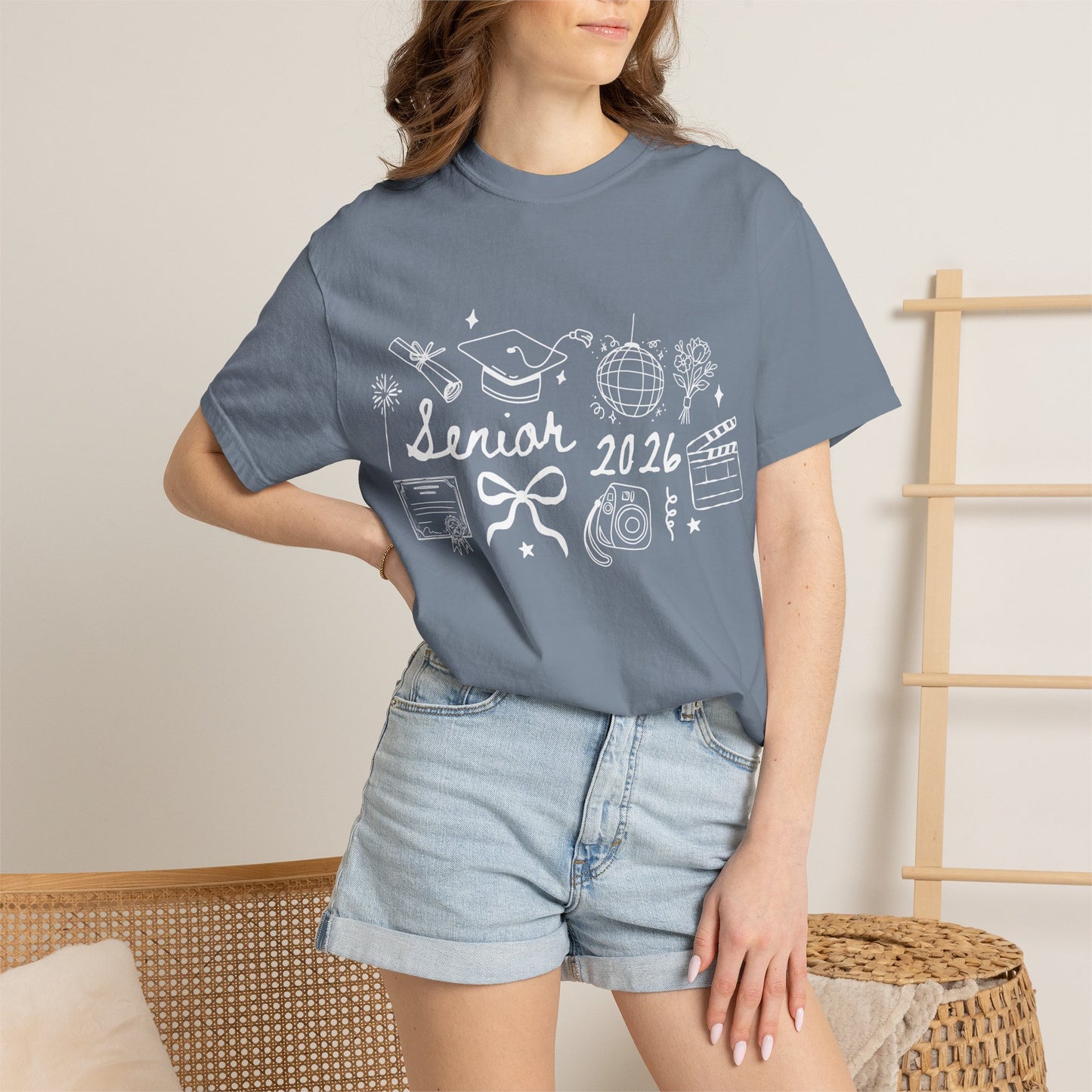 Senior 2026 Graduation Tee — White Text