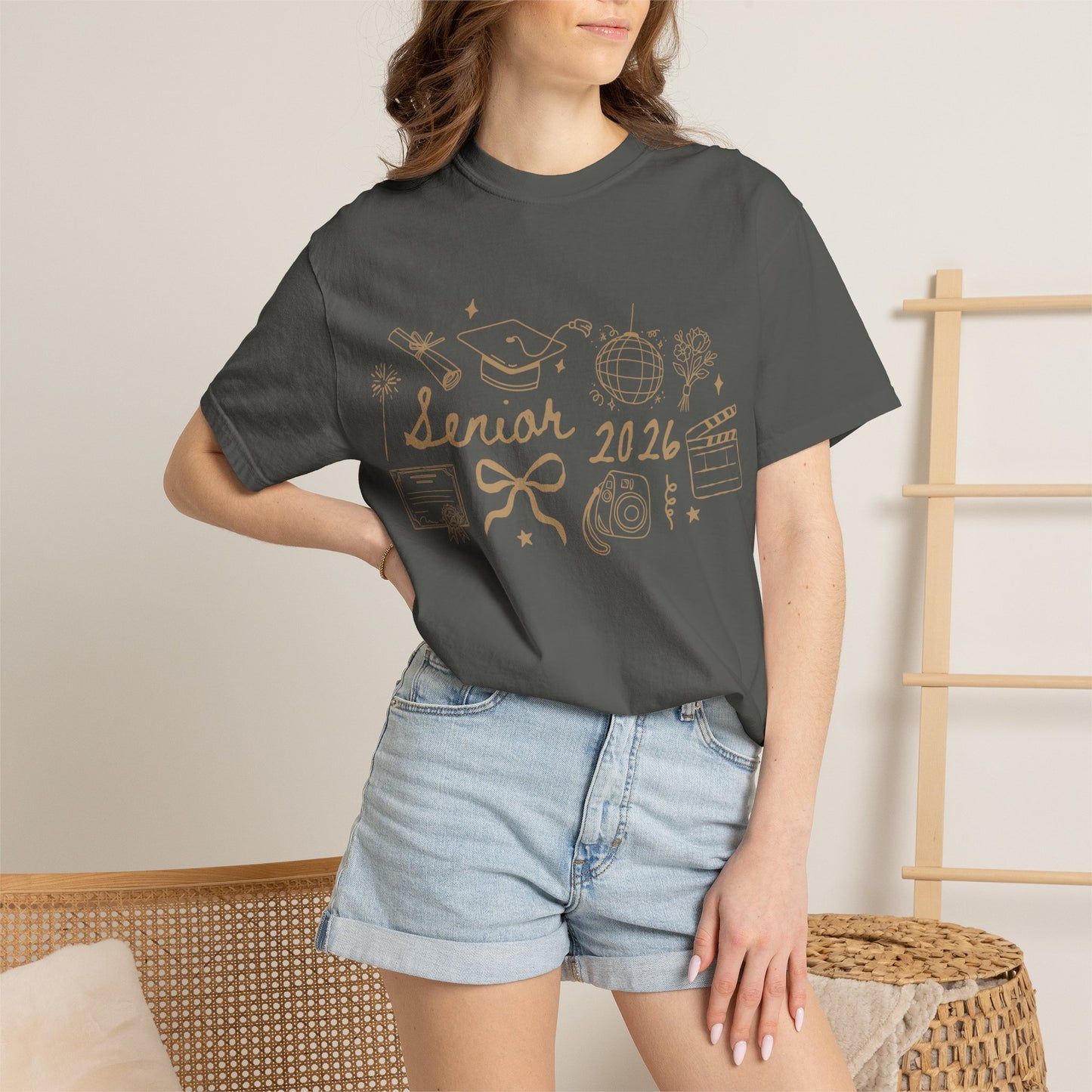 Senior 2026 Graduation Tee — Gold Text