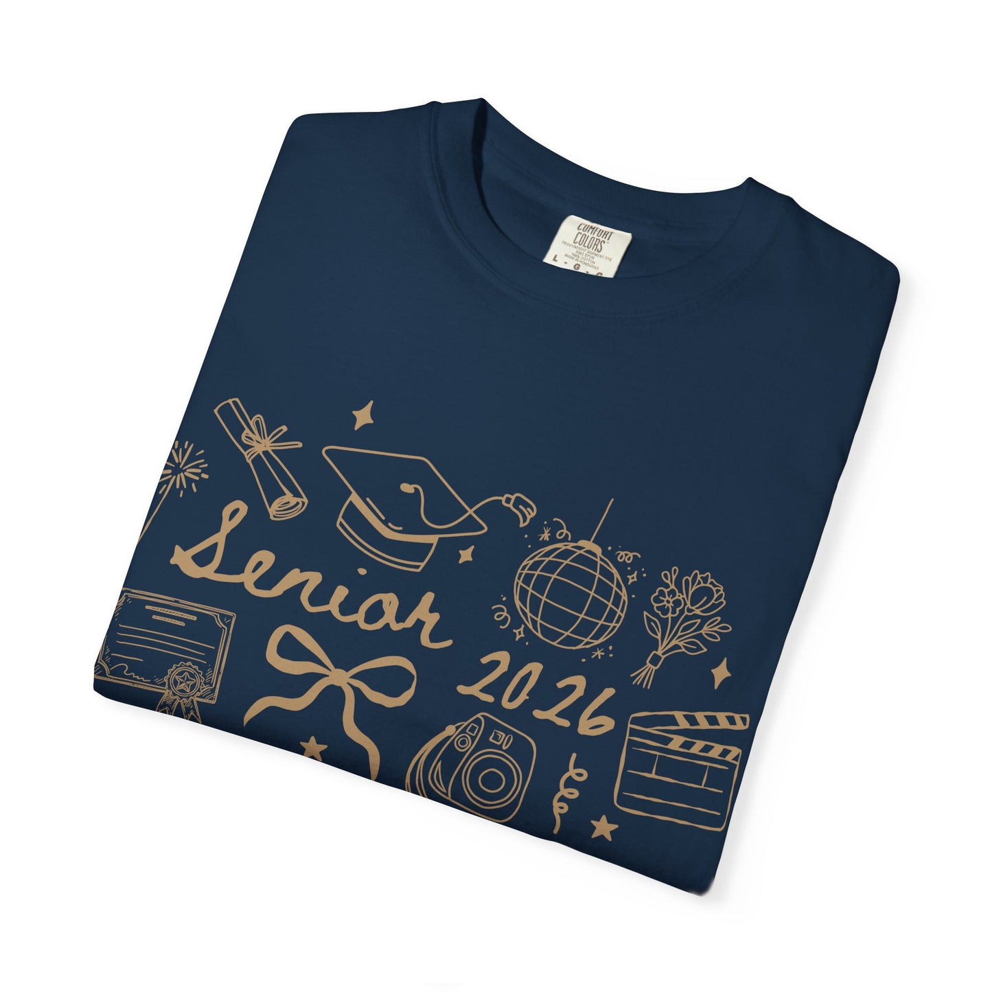 Senior 2026 Graduation Tee — Gold Text