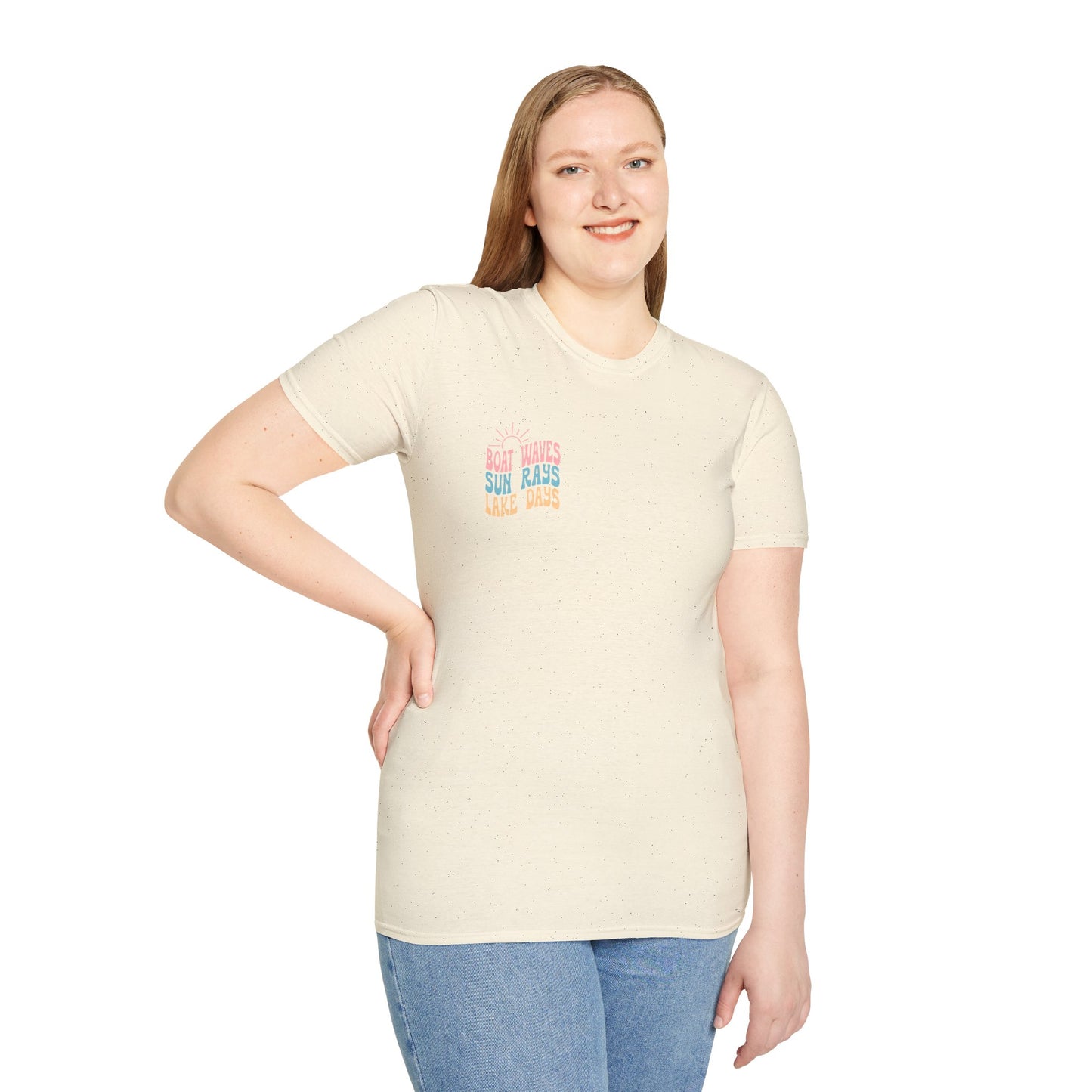 Lake Days T-Shirt — "Boat Waves Sun Rays" Summer Graphic Tee