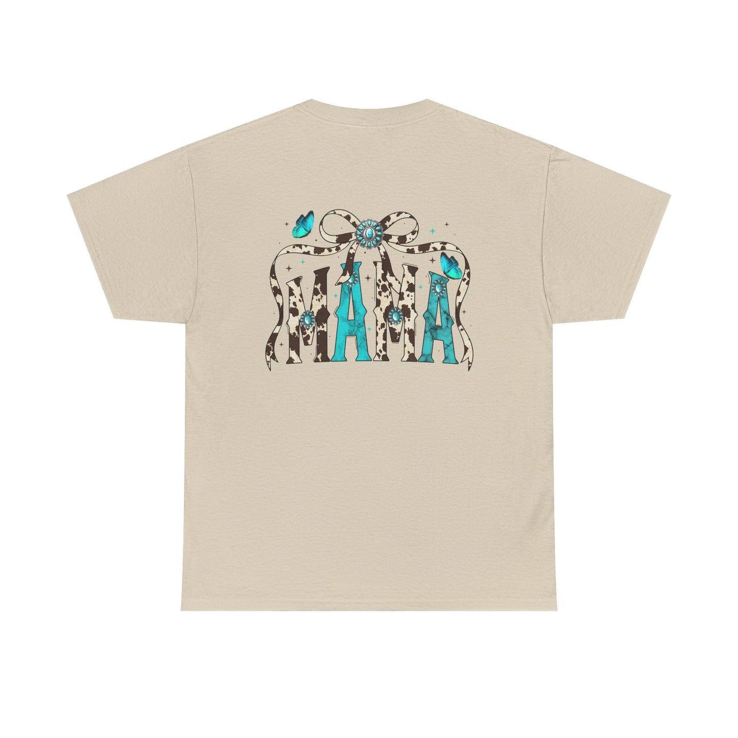 Mama Bow Graphic Tee — Floral Leopard MAMA Shirt for Mother’s Day