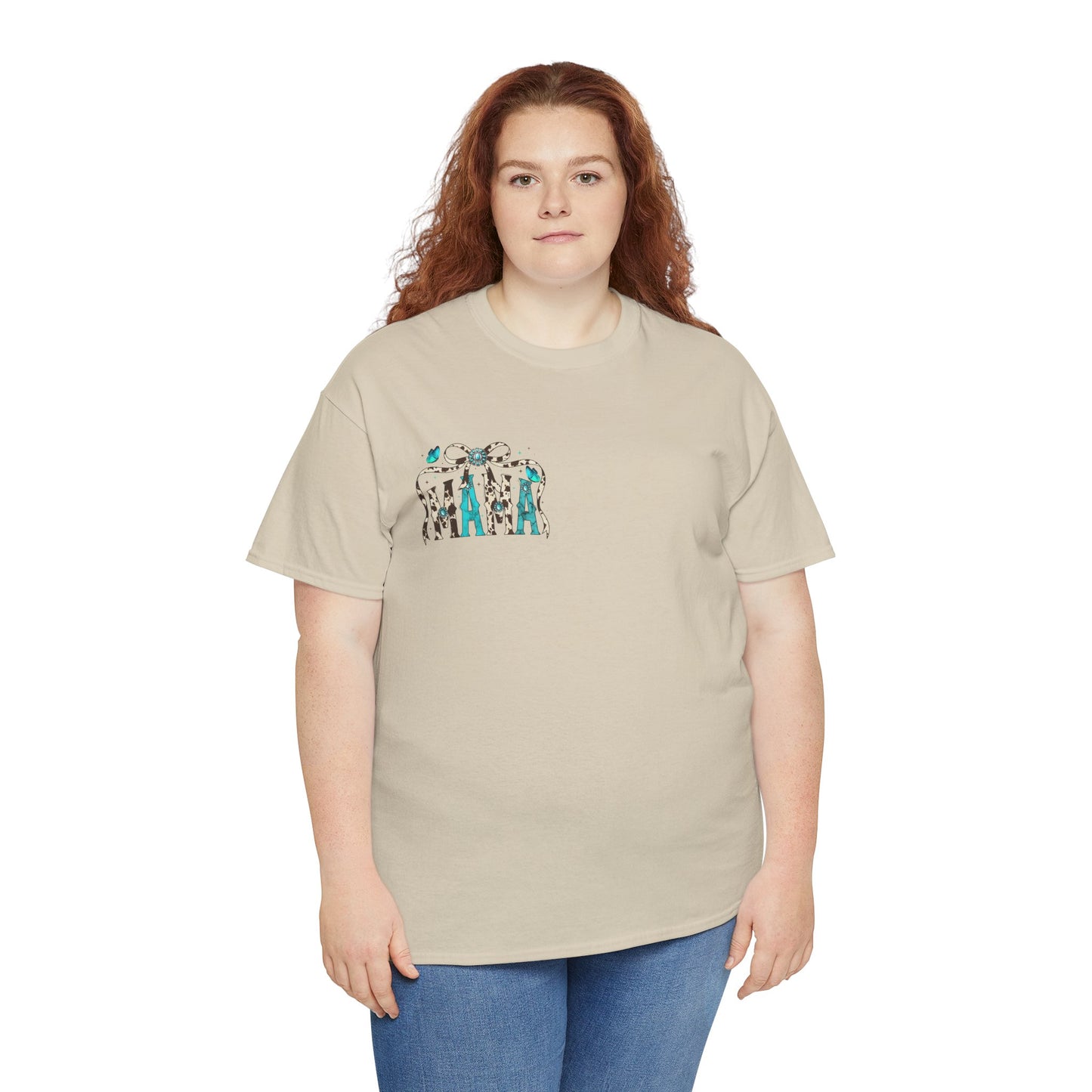 Mama Bow Graphic Tee — Floral Leopard MAMA Shirt for Mother’s Day