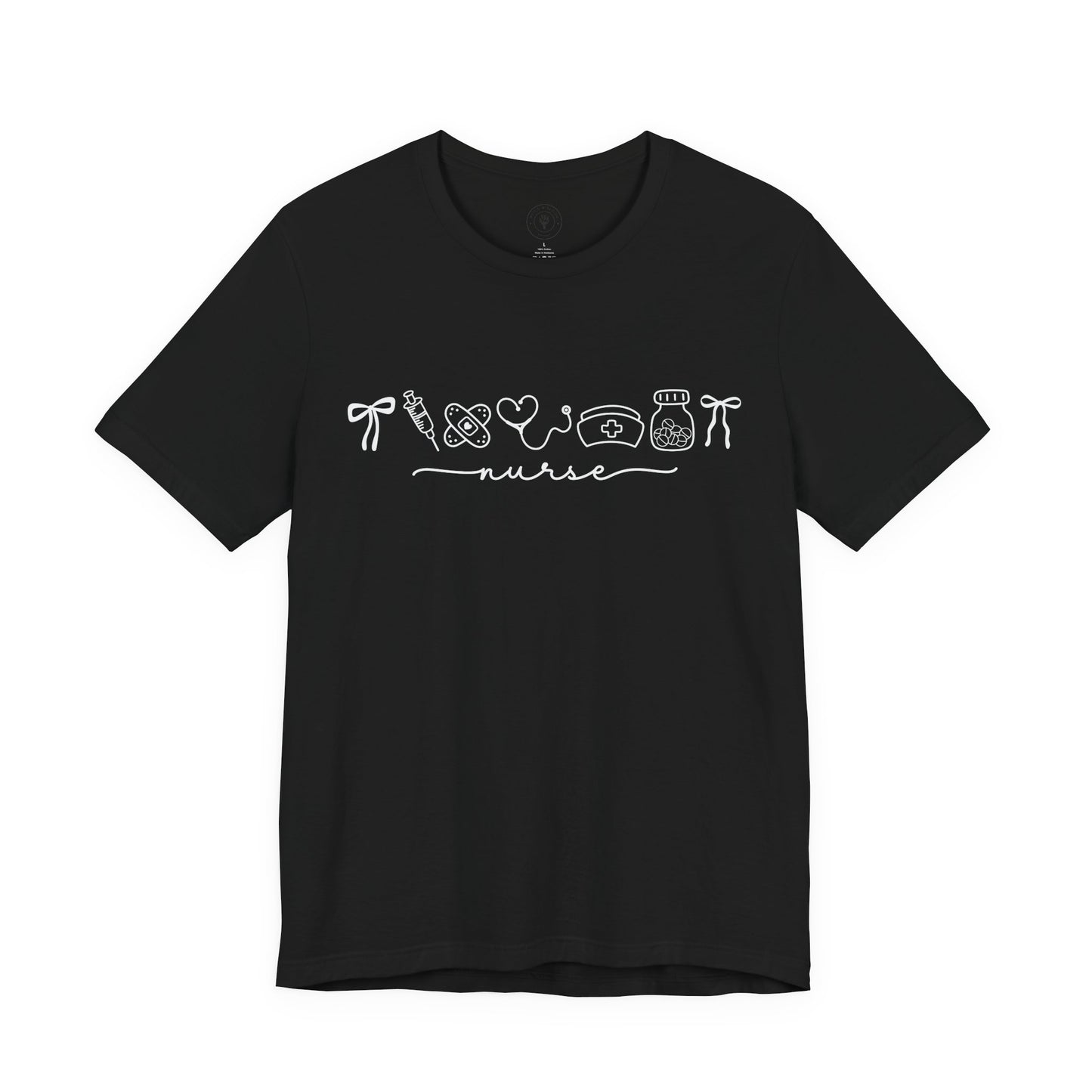 Nurse Graphic Tee — Cute Doodle Art