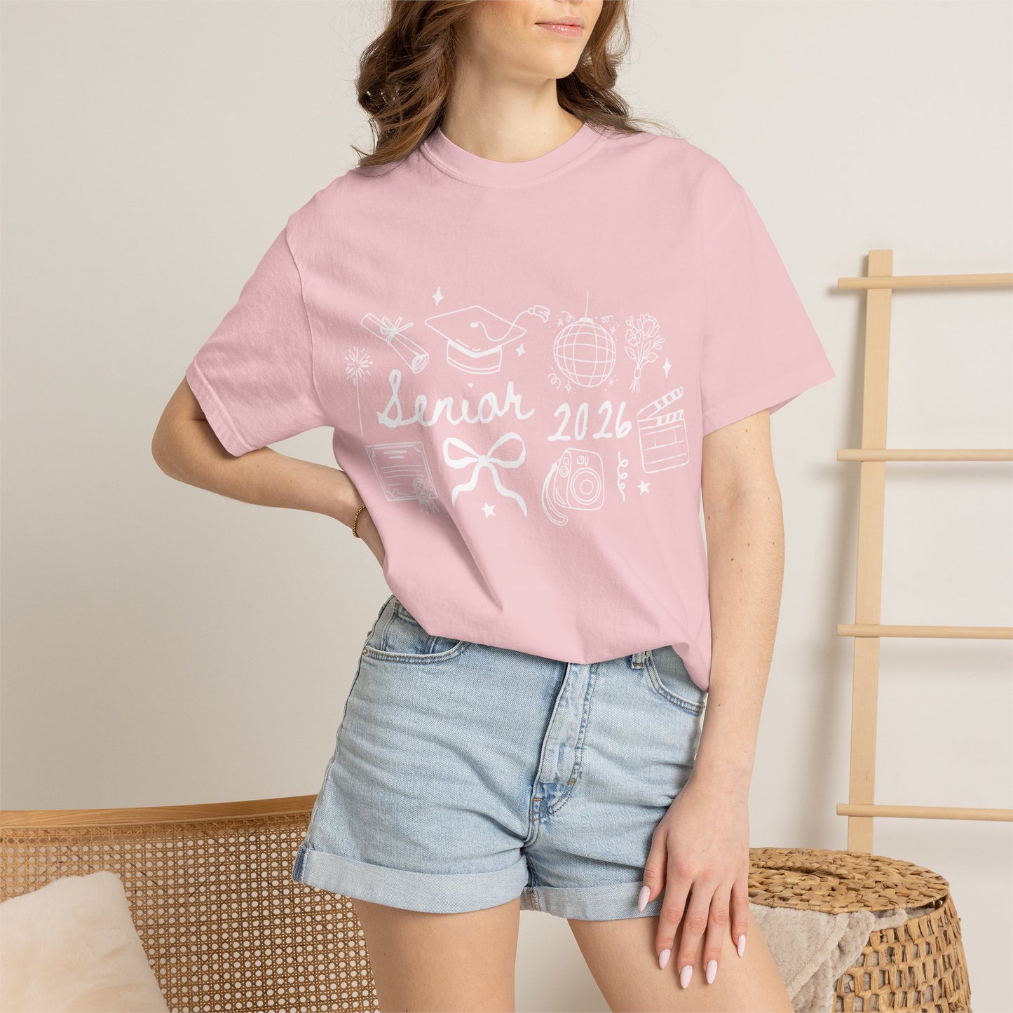 Senior 2026 Graduation Tee — White Text
