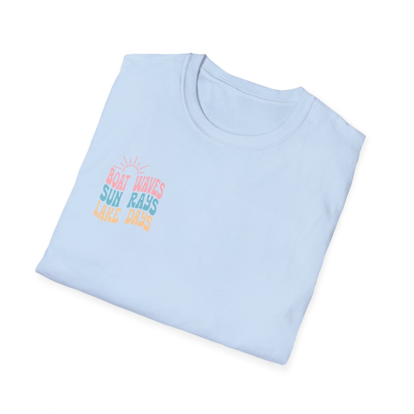 Lake Days T-Shirt — "Boat Waves Sun Rays" Summer Graphic Tee