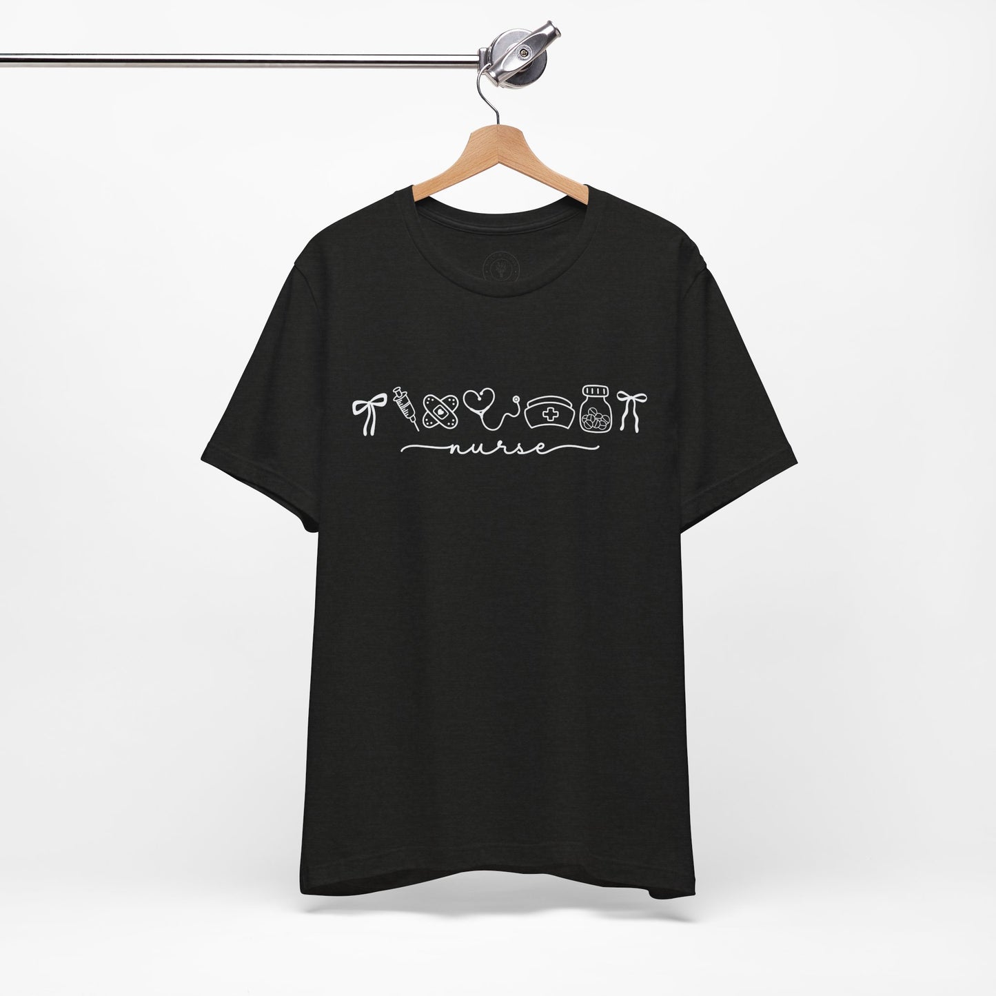 Nurse Graphic Tee — Cute Doodle Art