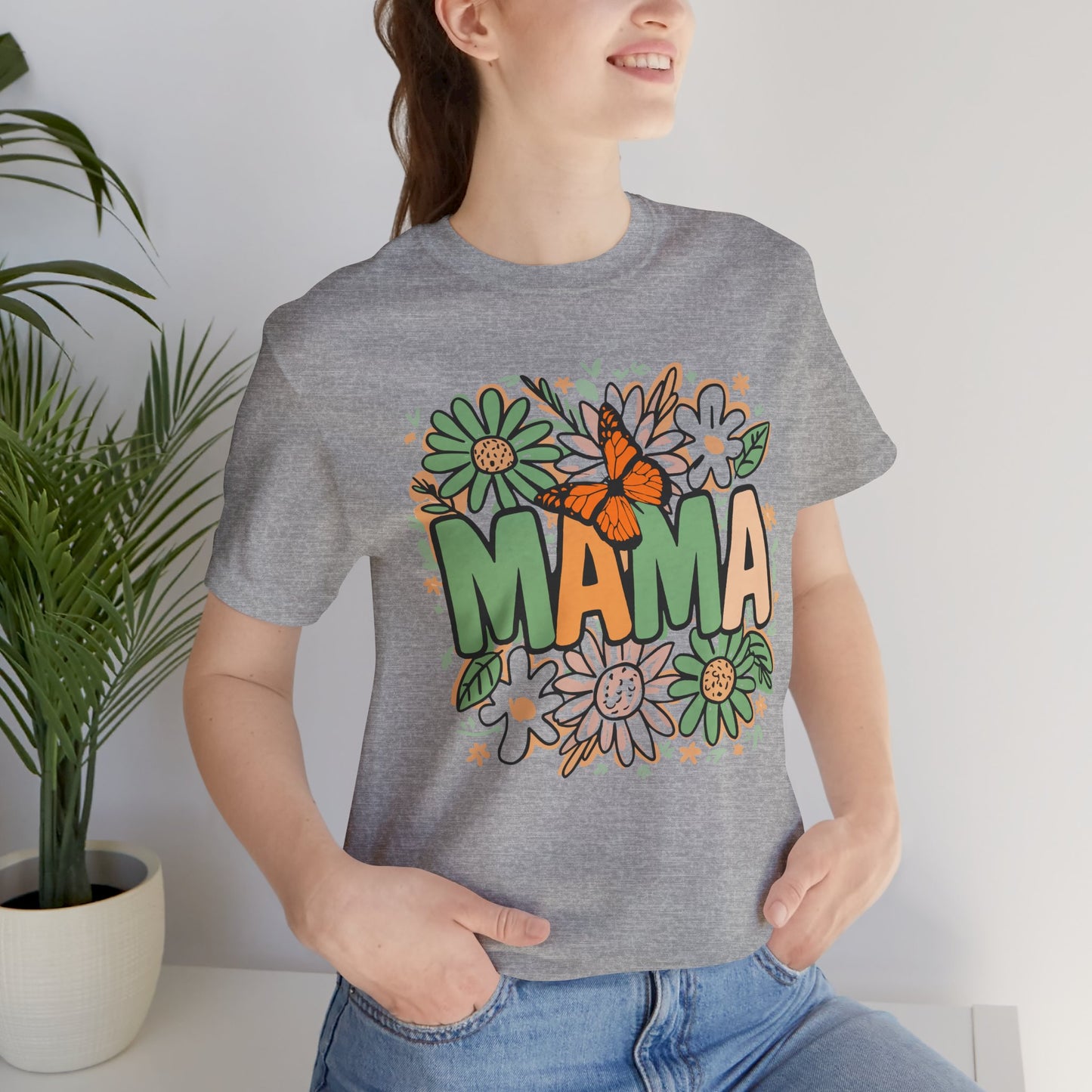 Retro Butterfly & Daisies MAMA Tee