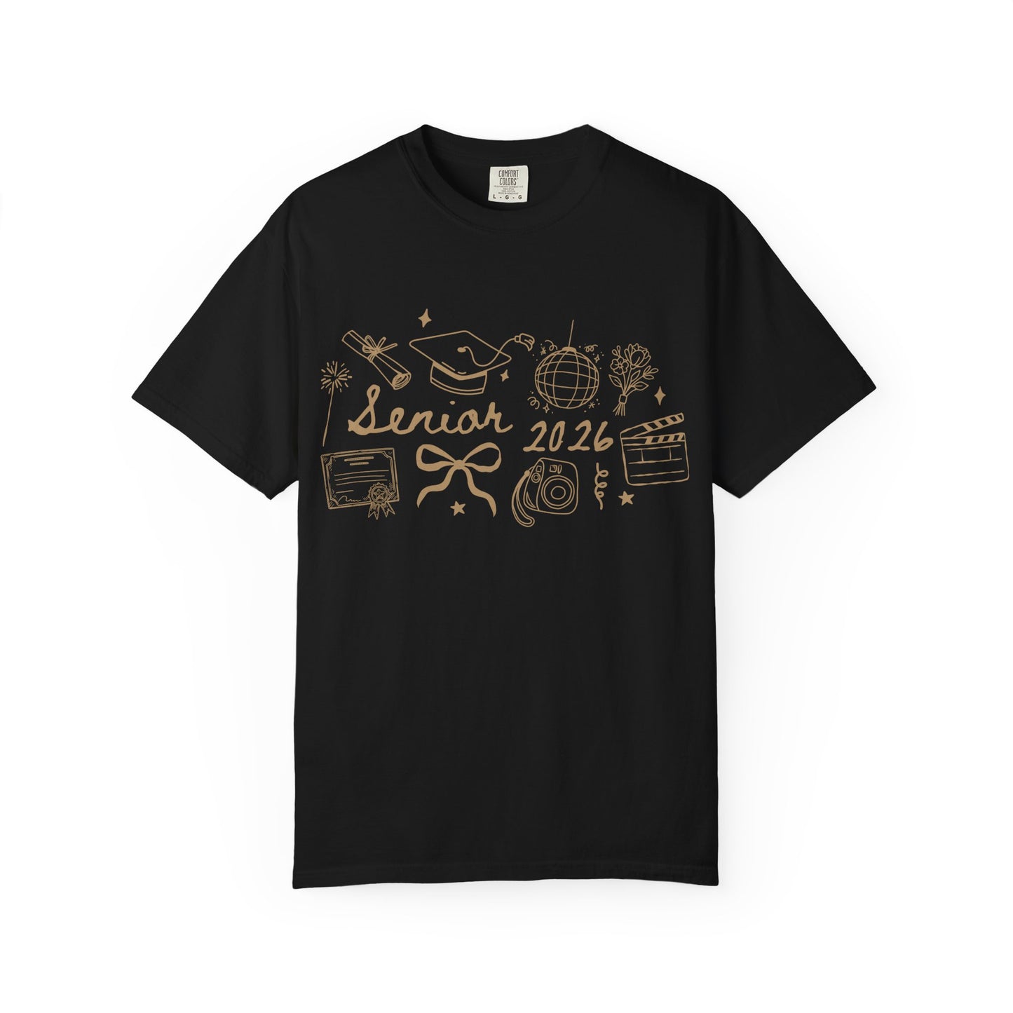 Senior 2026 Graduation Tee — Gold Text
