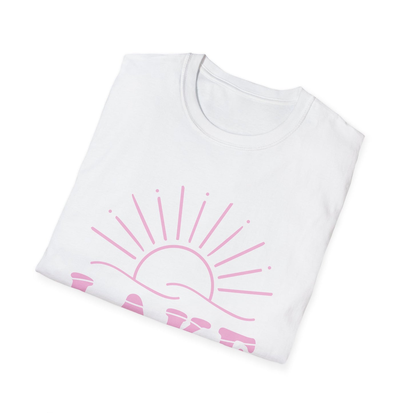 Lake Junkie T-Shirt — Pastel Sunset Lake Lover Tee