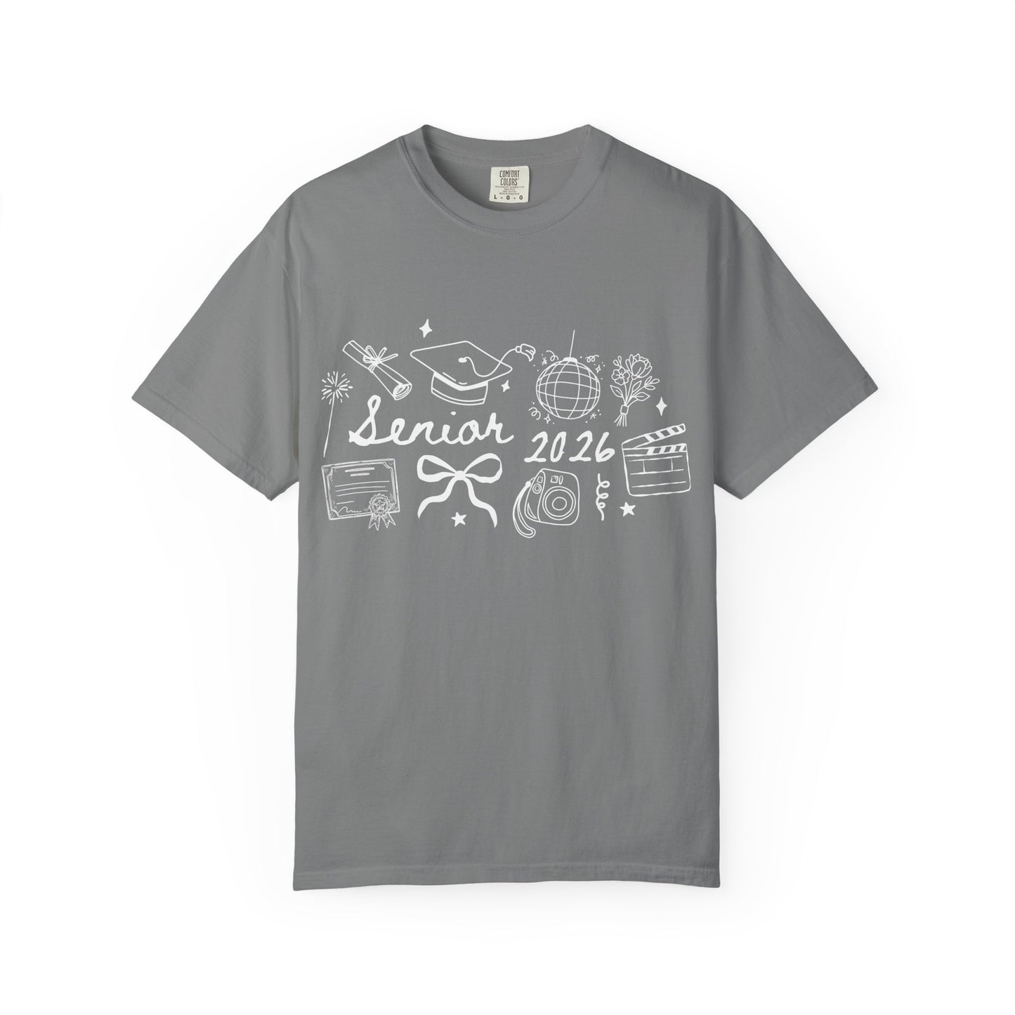 Senior 2026 Graduation Tee — White Text