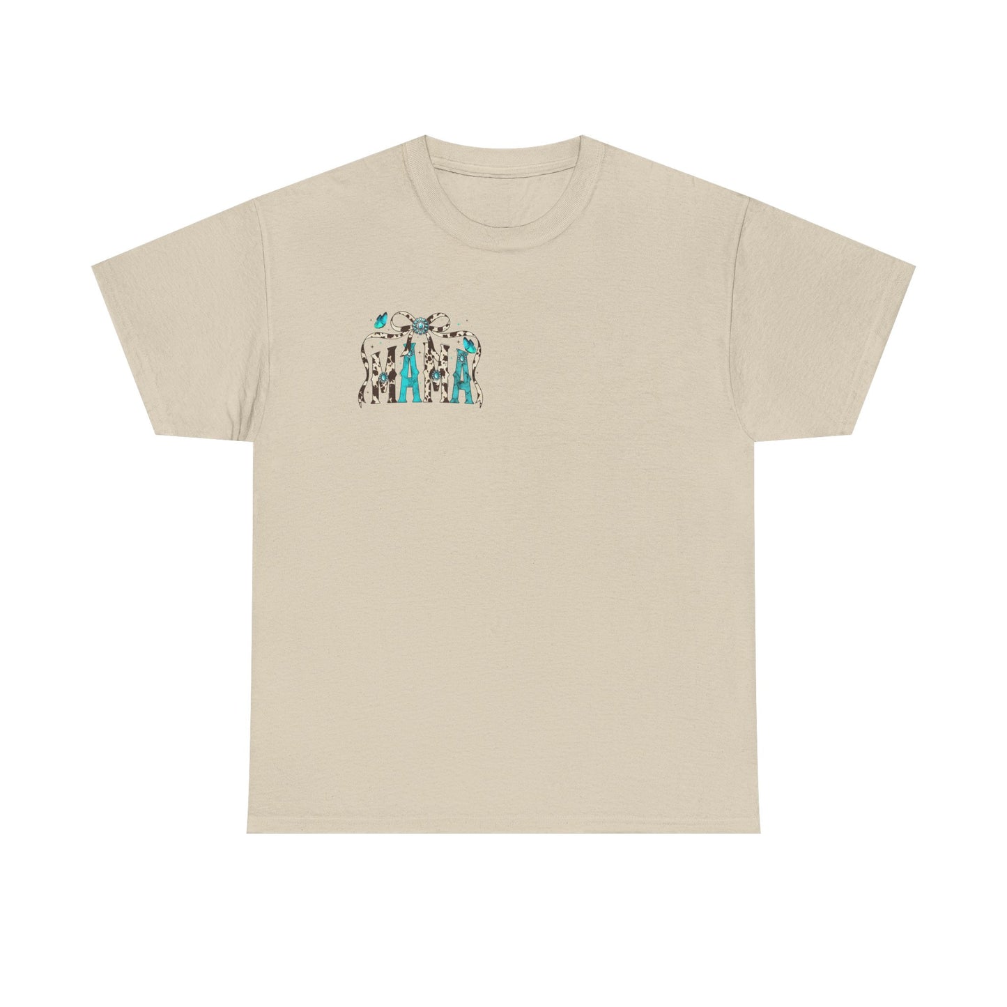 Mama Bow Graphic Tee — Floral Leopard MAMA Shirt for Mother’s Day