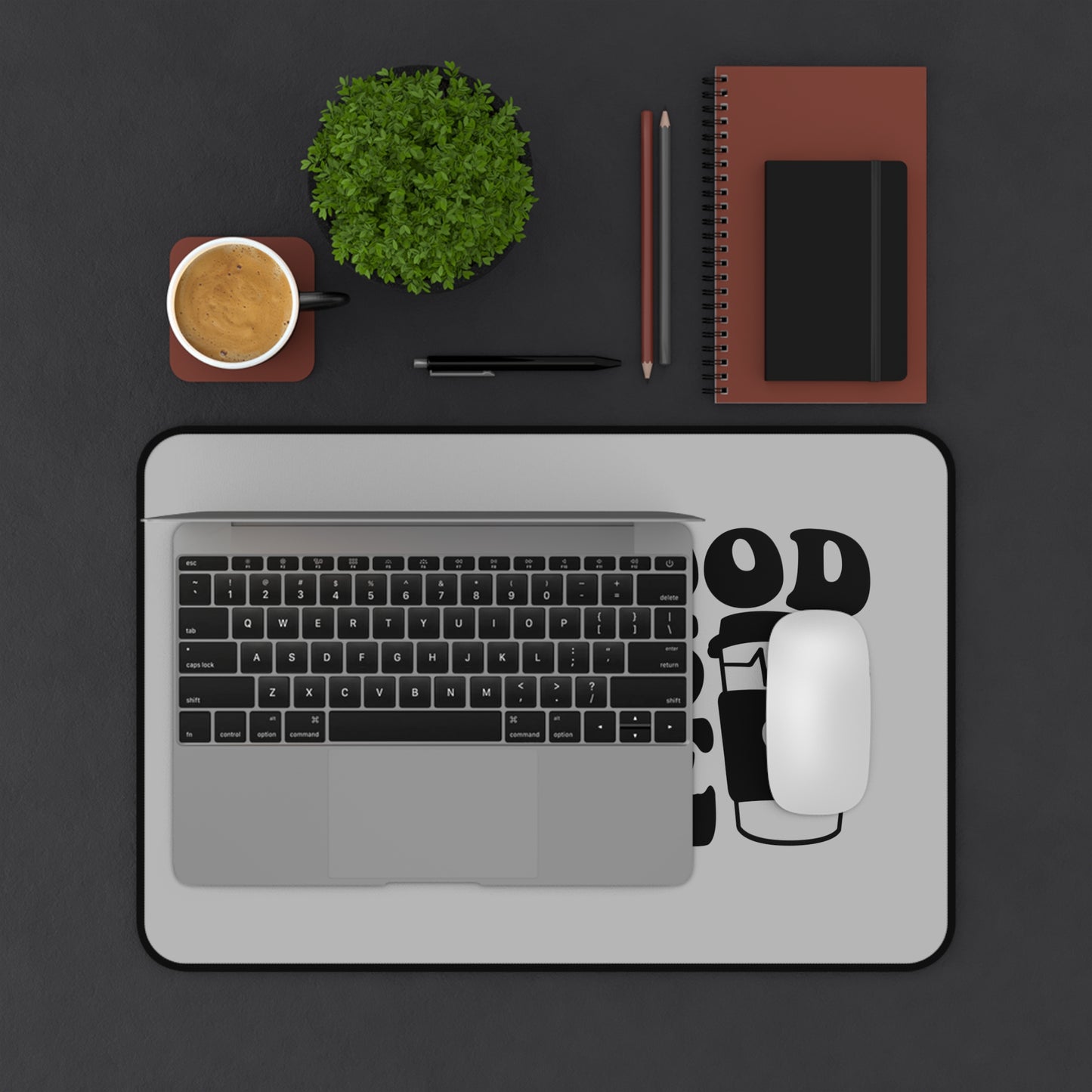 "My Blood Type Is Coffee" Desk Mat