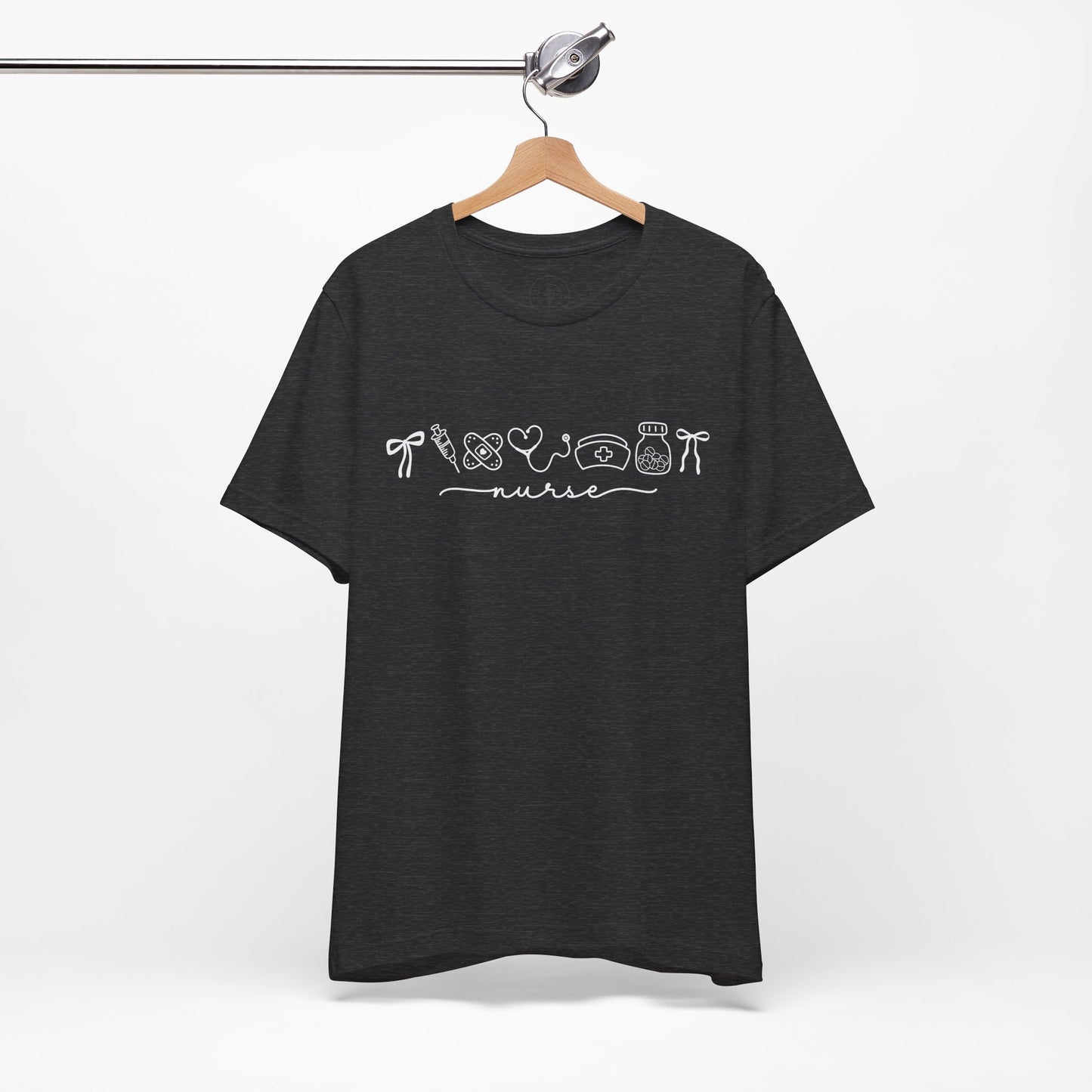 Nurse Graphic Tee — Cute Doodle Art