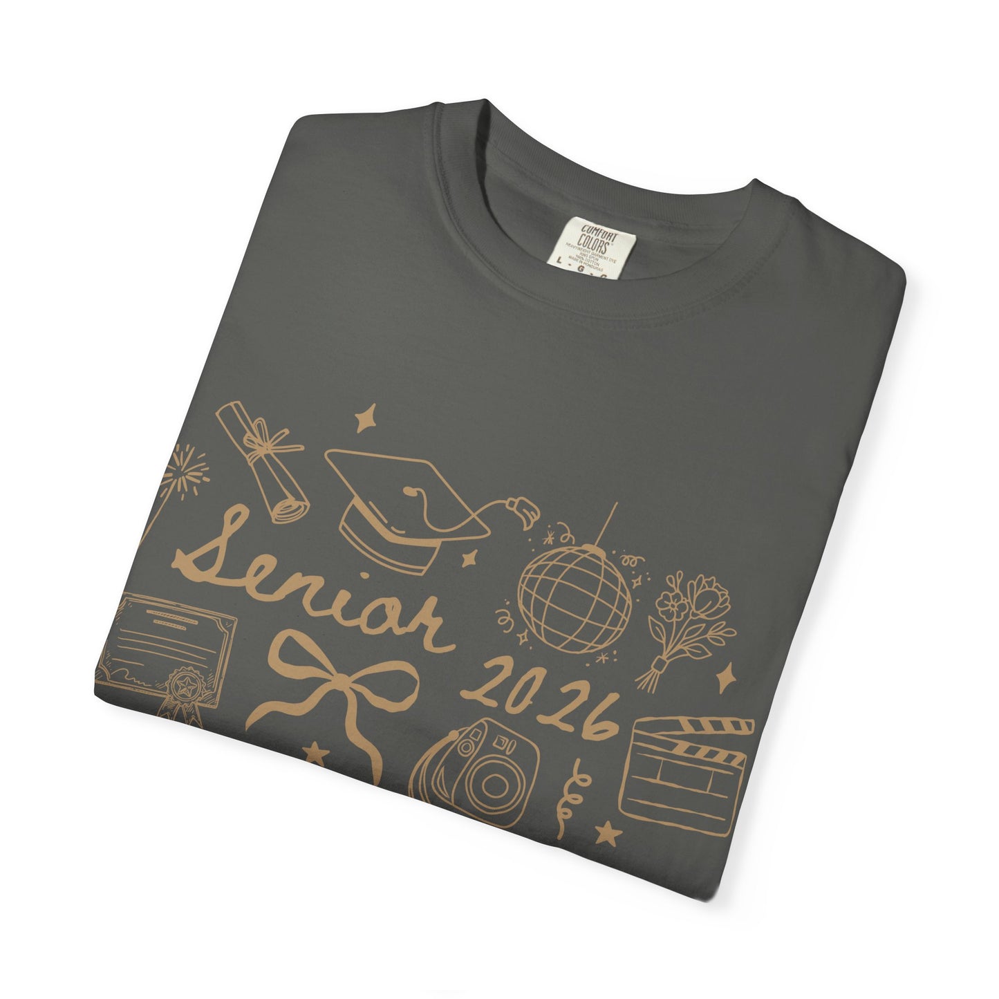 Senior 2026 Graduation Tee — Gold Text