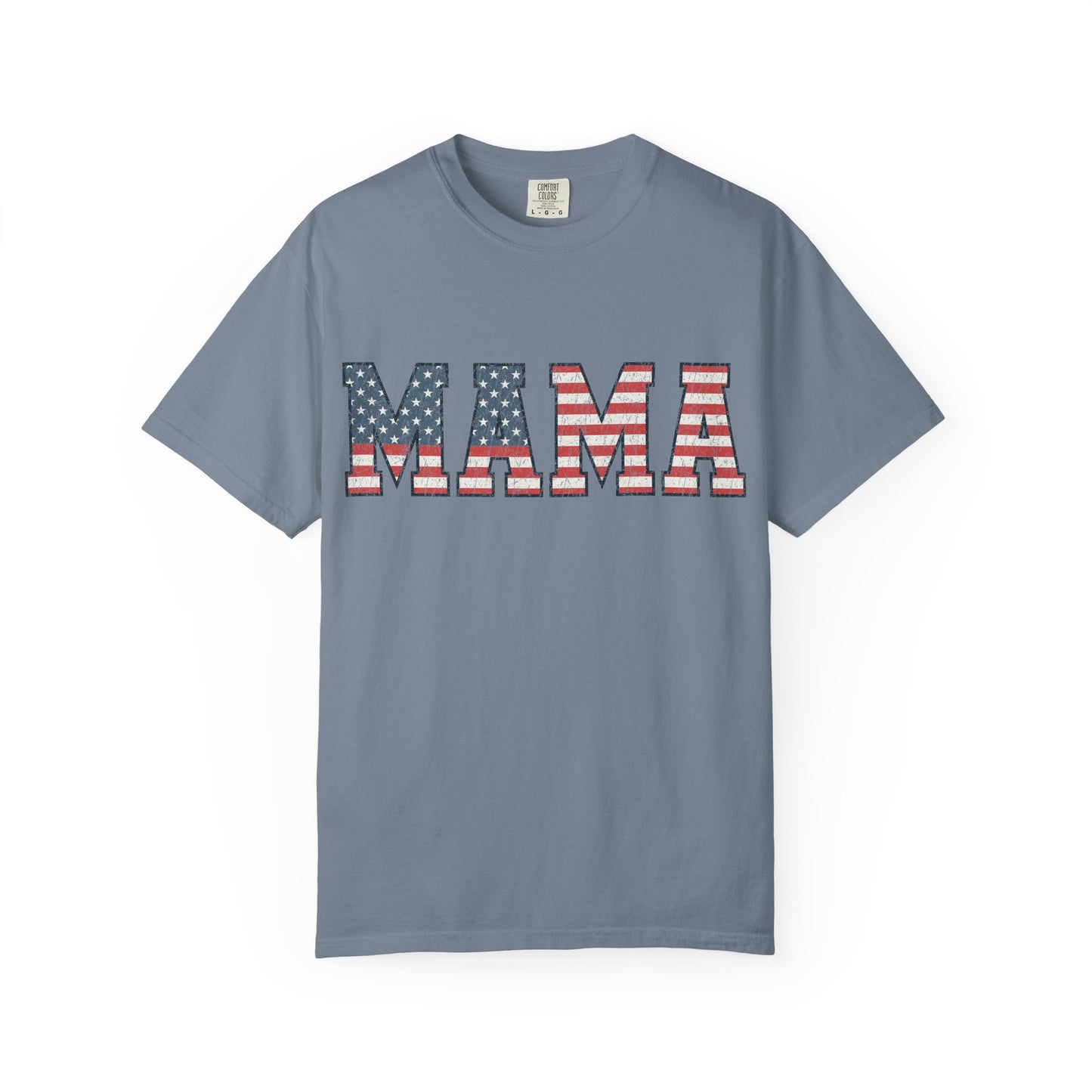 American Flag Patriotic MAMA Tee