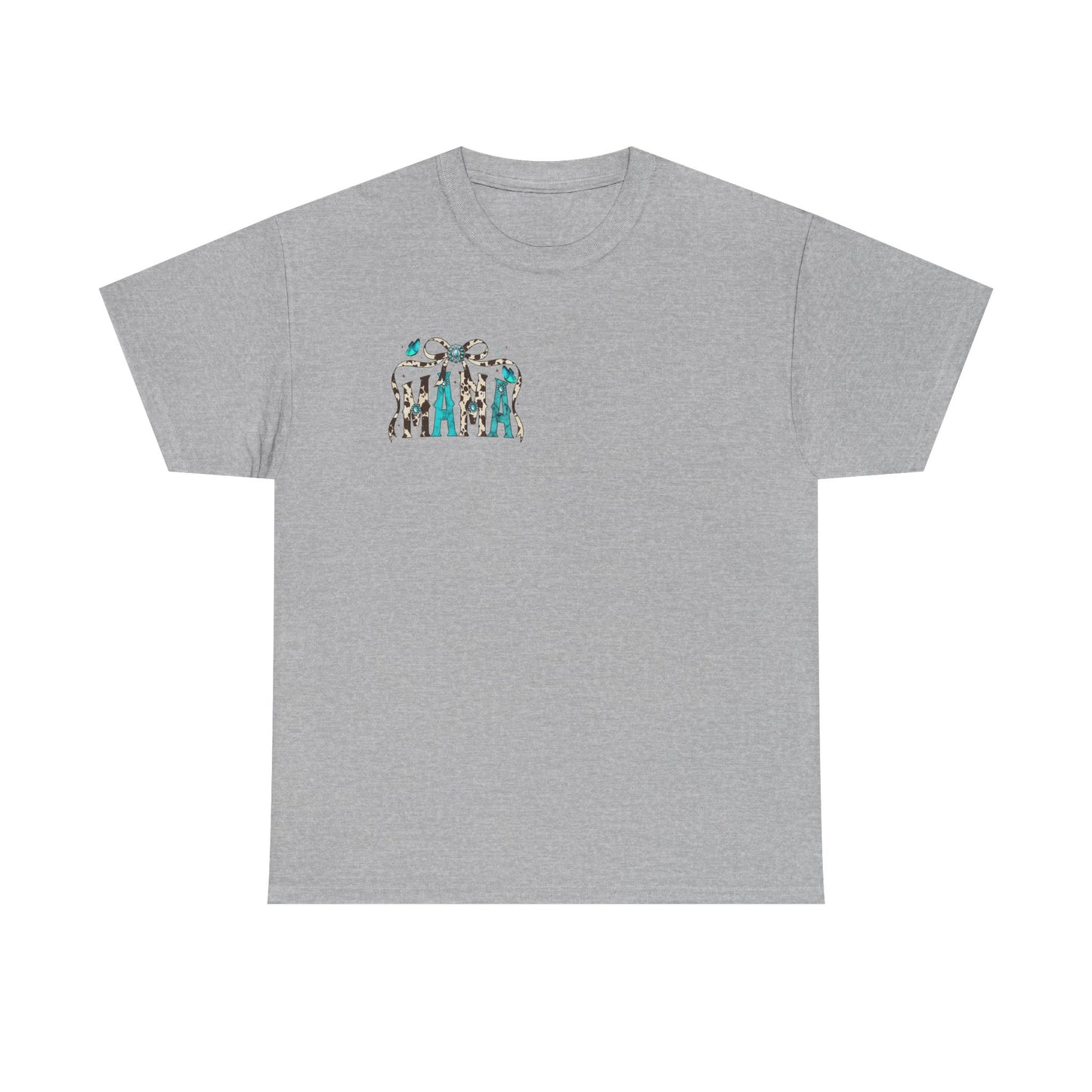 Mama Bow Graphic Tee — Floral Leopard MAMA Shirt for Mother’s Day