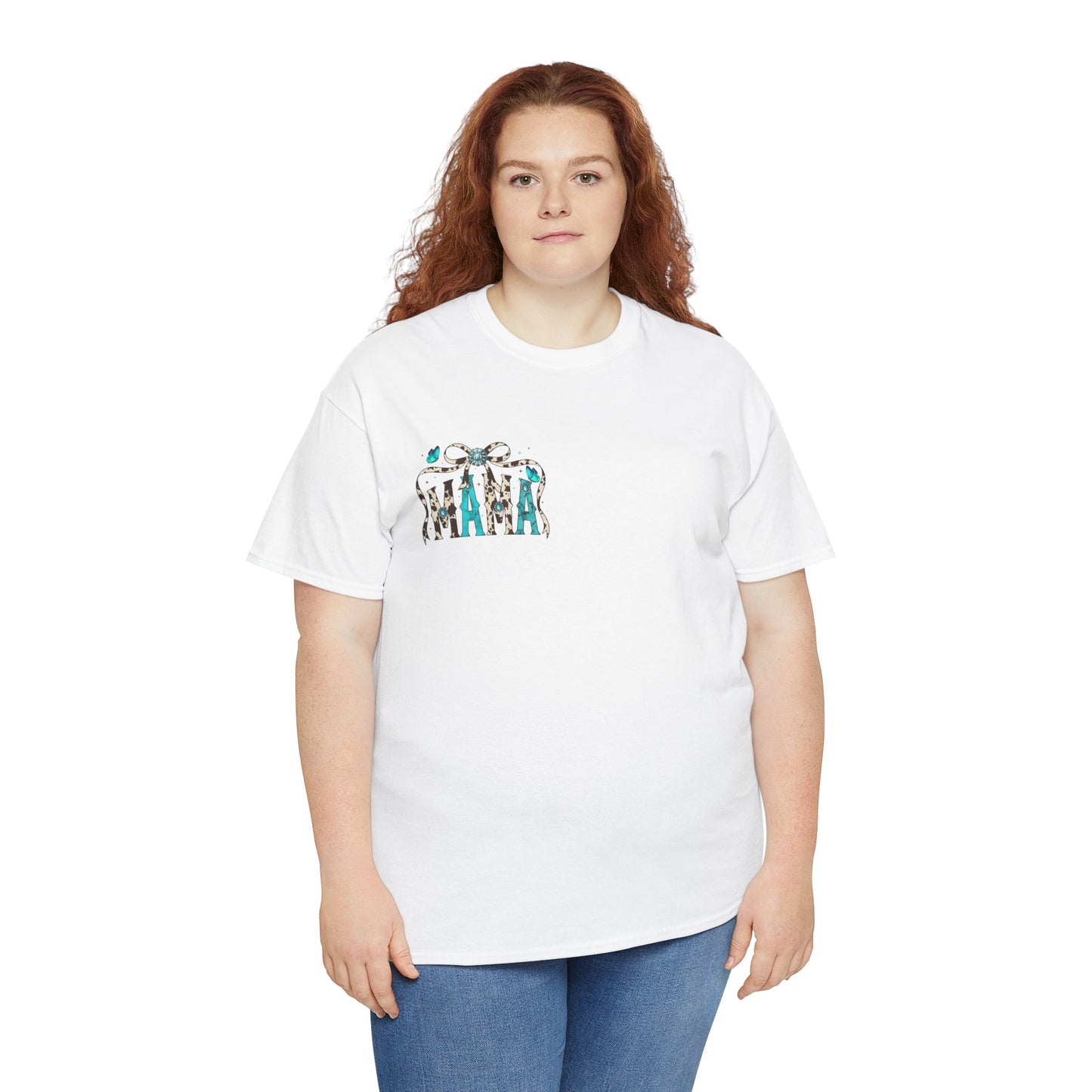 Mama Bow Graphic Tee — Floral Leopard MAMA Shirt for Mother’s Day