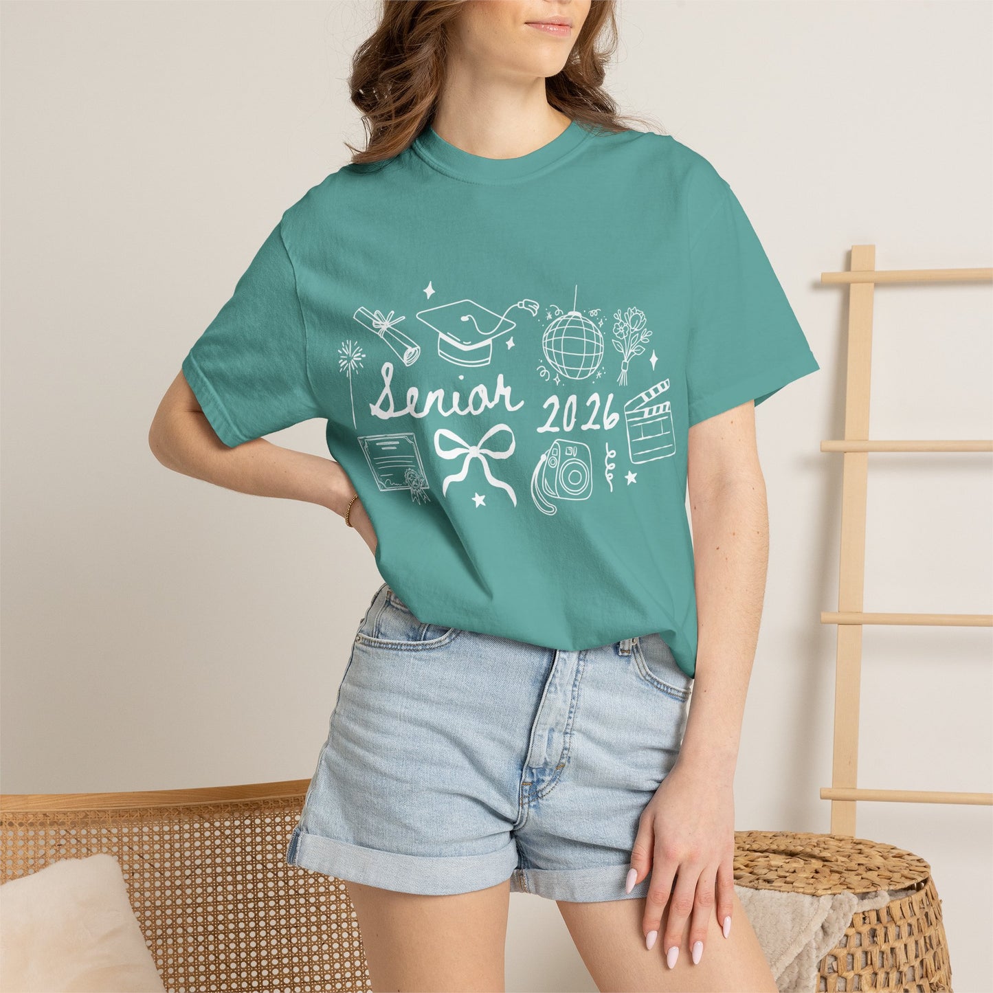 Senior 2026 Graduation Tee — White Text