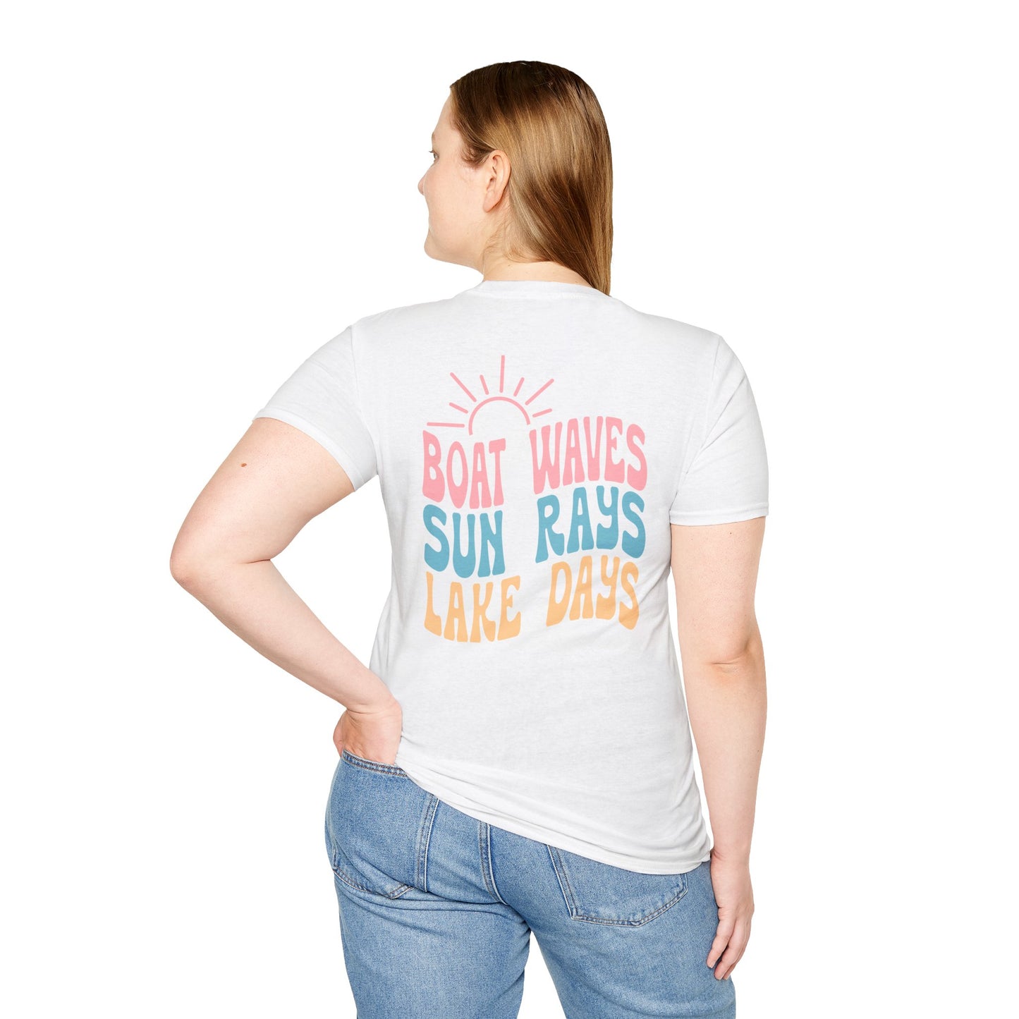 Lake Days T-Shirt — "Boat Waves Sun Rays" Summer Graphic Tee