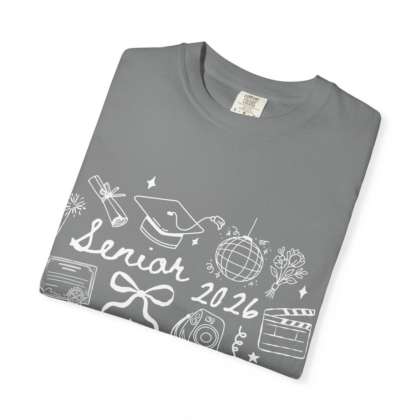 Senior 2026 Graduation Tee — White Text