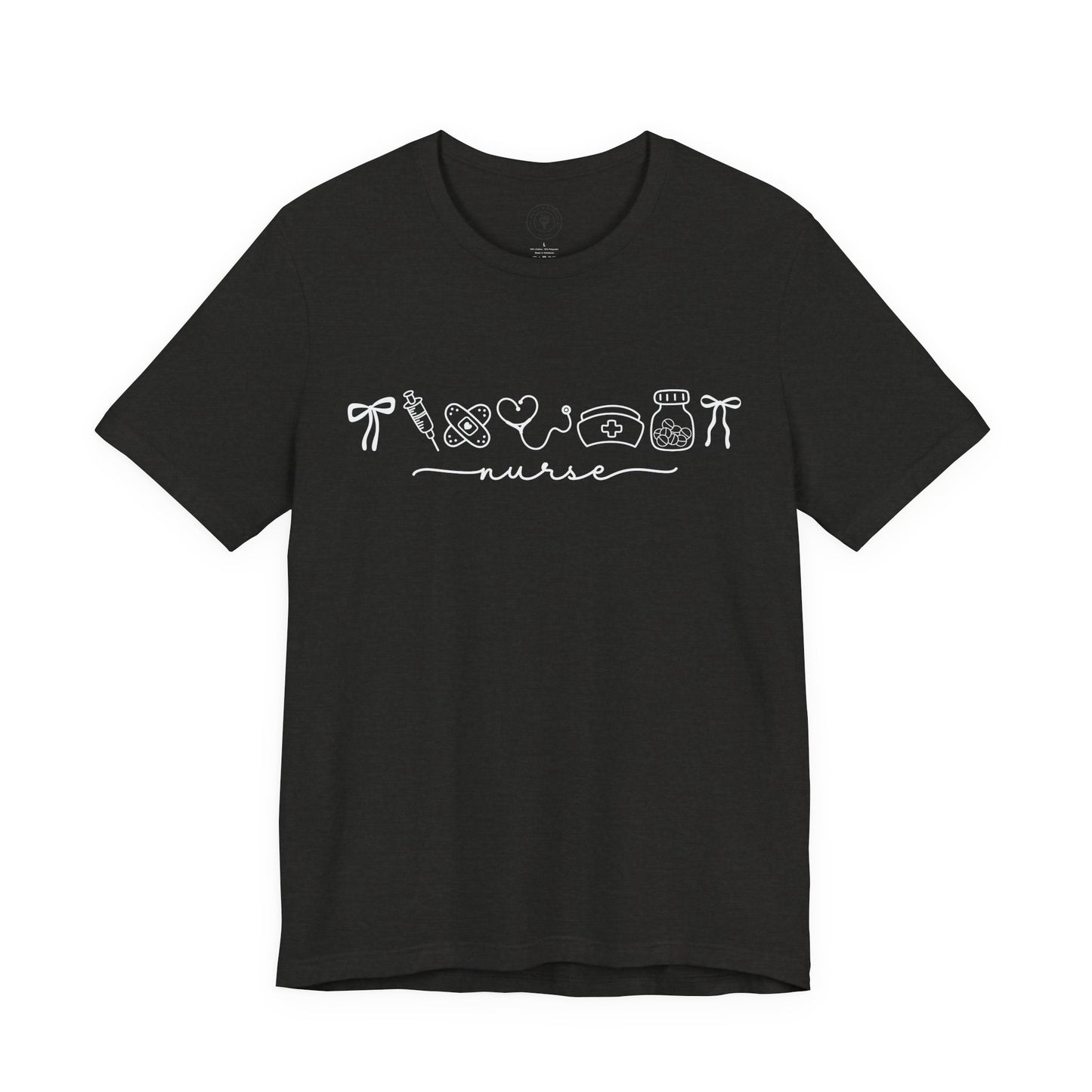 Nurse Graphic Tee — Cute Doodle Art