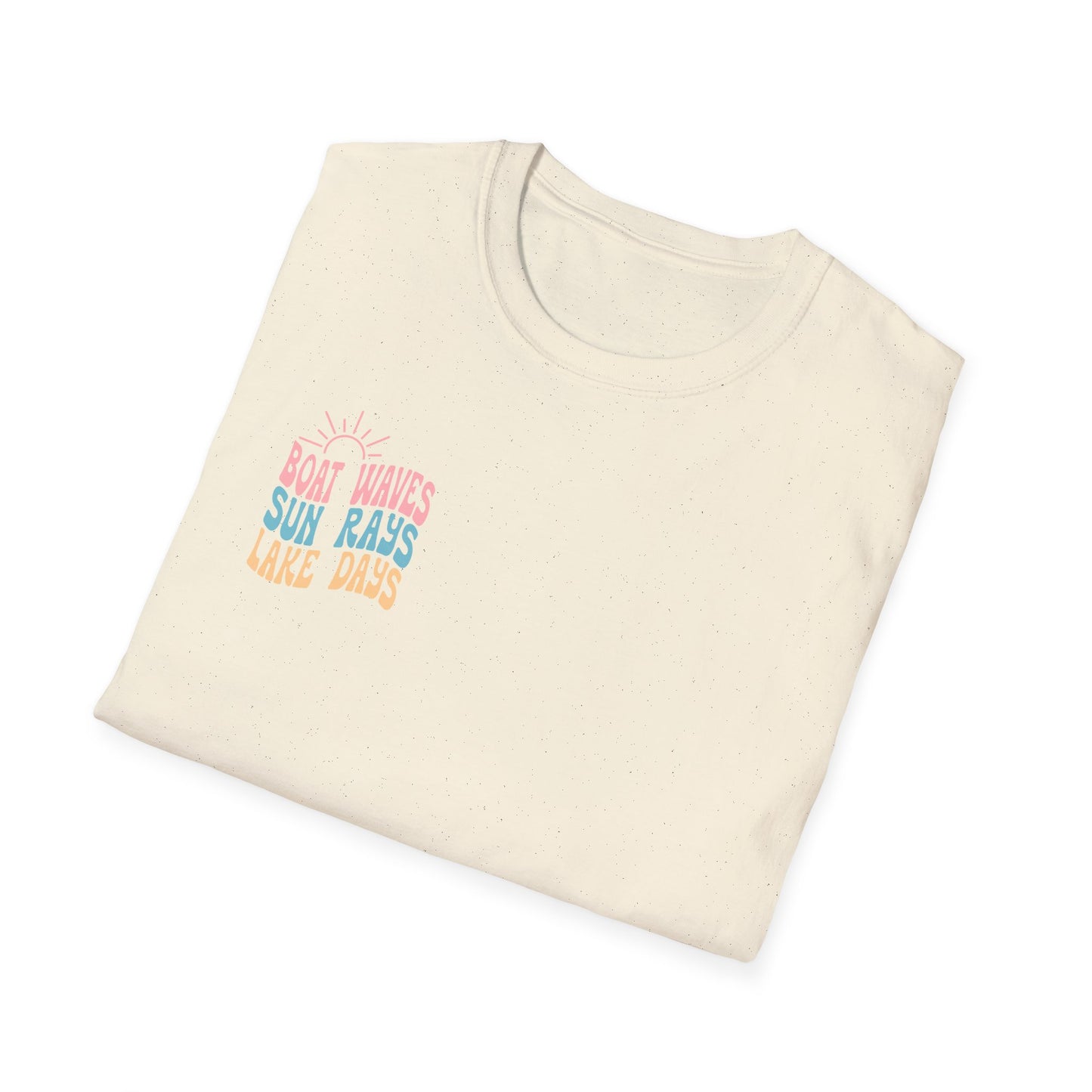 Lake Days T-Shirt — "Boat Waves Sun Rays" Summer Graphic Tee