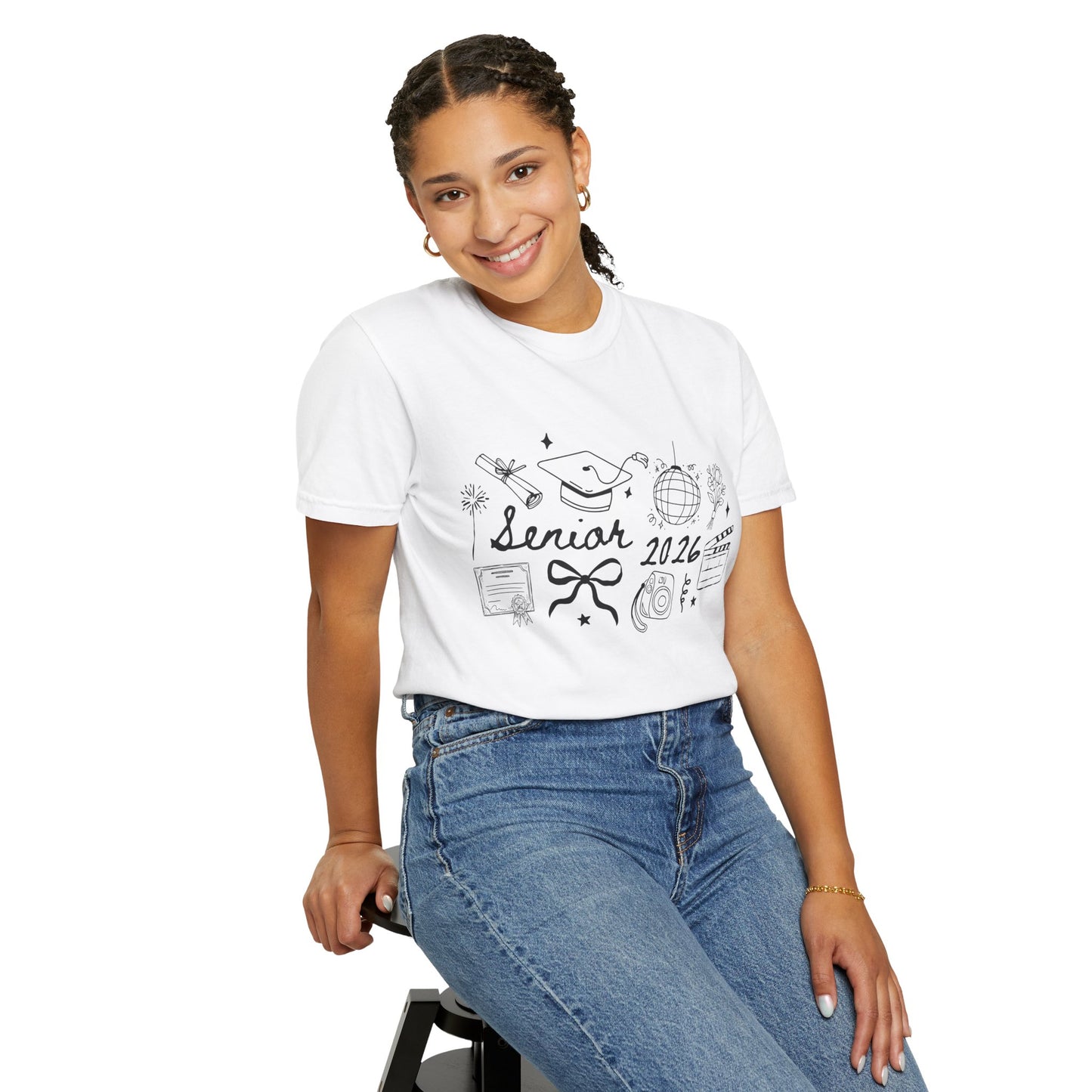Senior 2026 Graduation Tee — Black Text