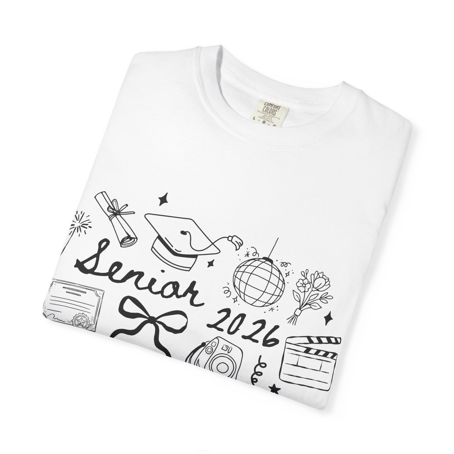 Senior 2026 Graduation Tee — Black Text