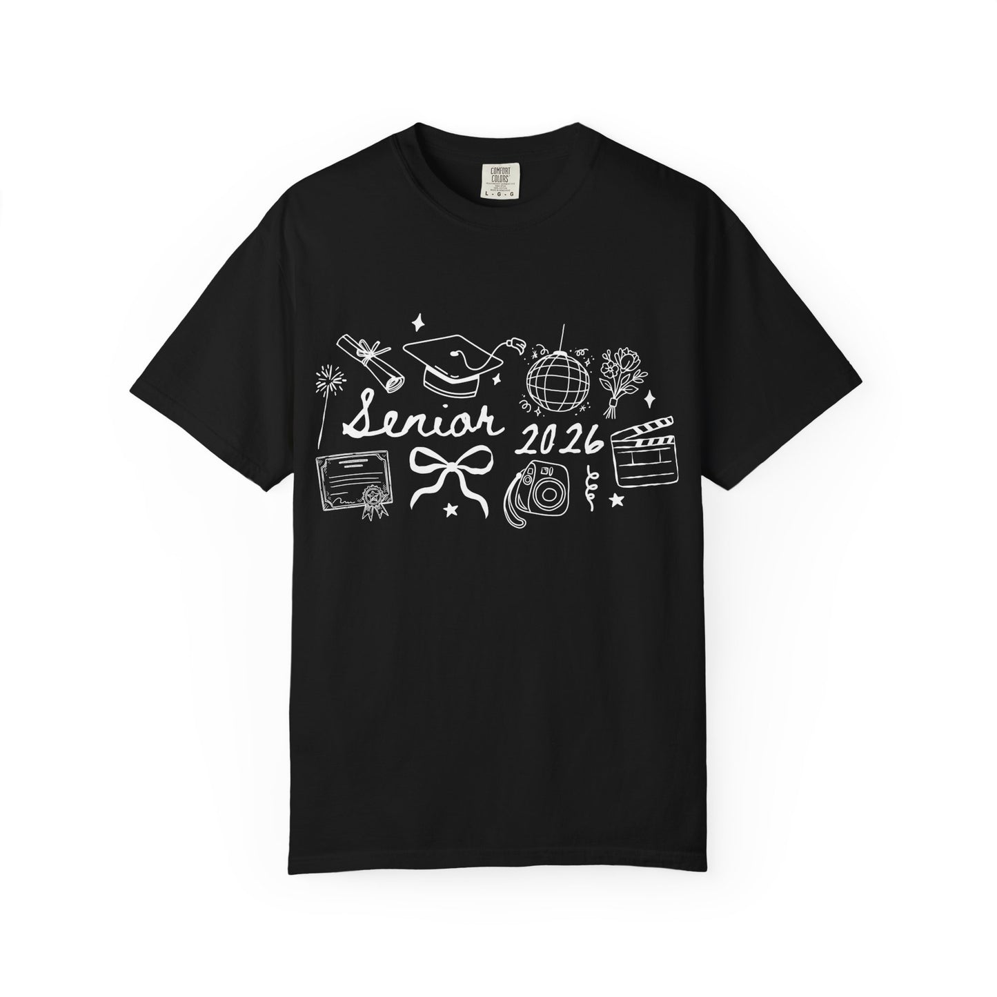 Senior 2026 Graduation Tee — White Text