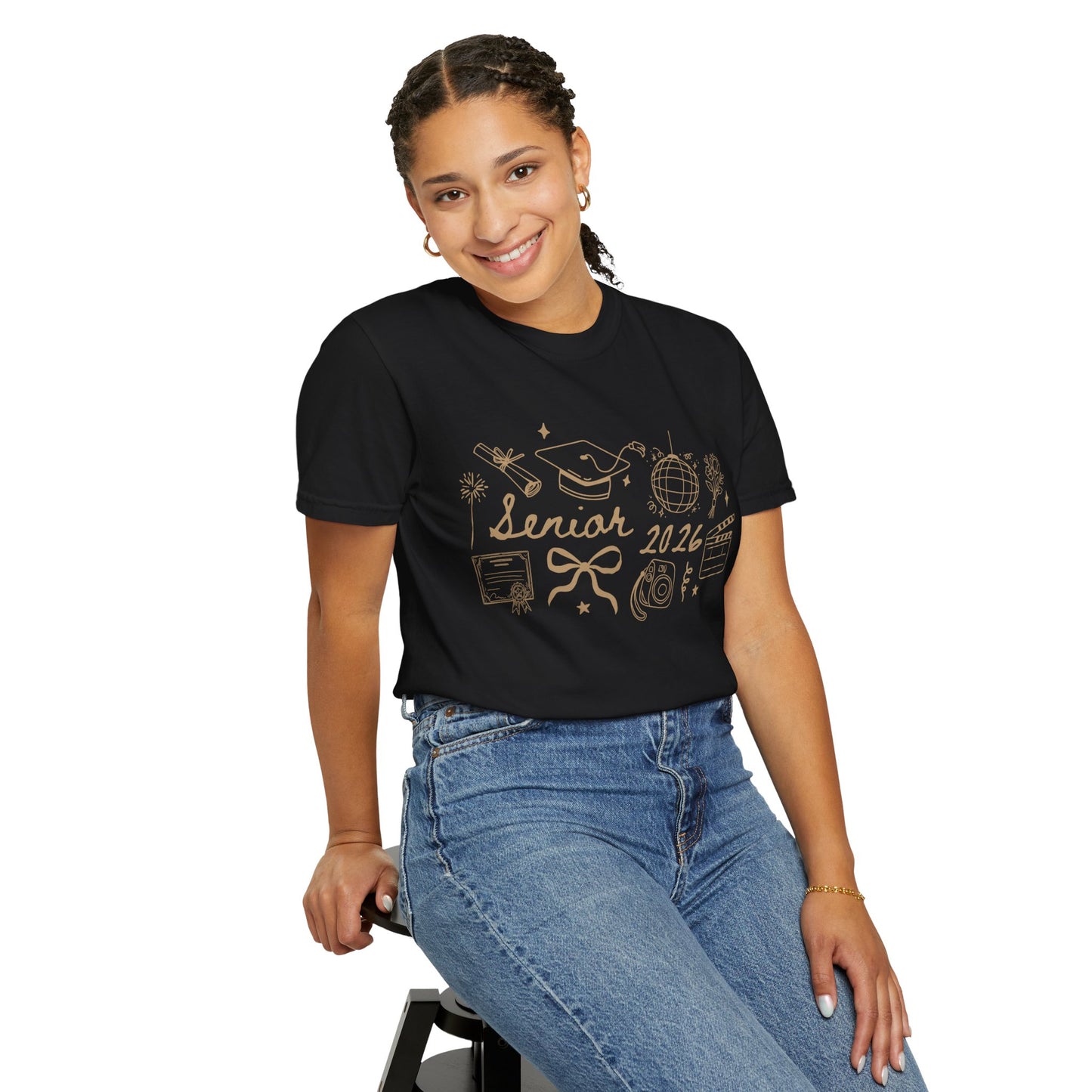 Senior 2026 Graduation Tee — Gold Text