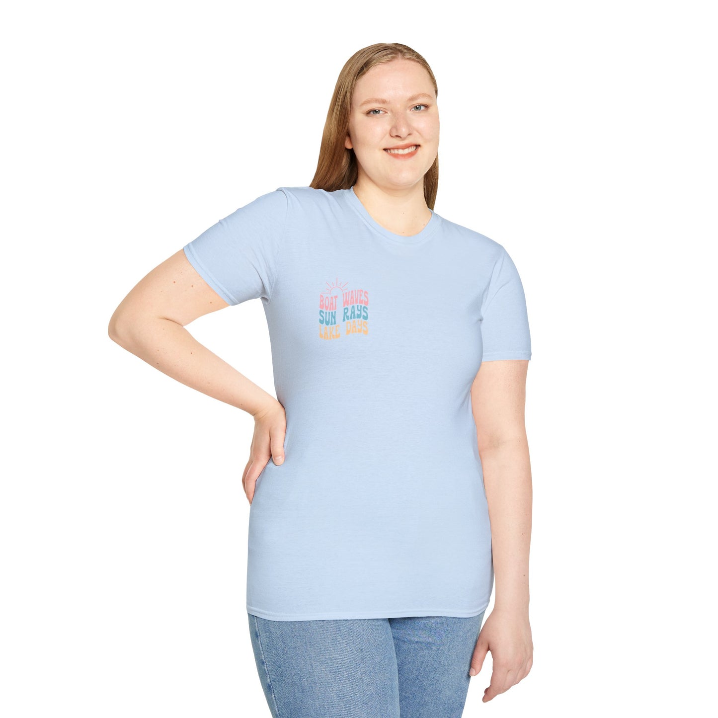 Lake Days T-Shirt — "Boat Waves Sun Rays" Summer Graphic Tee