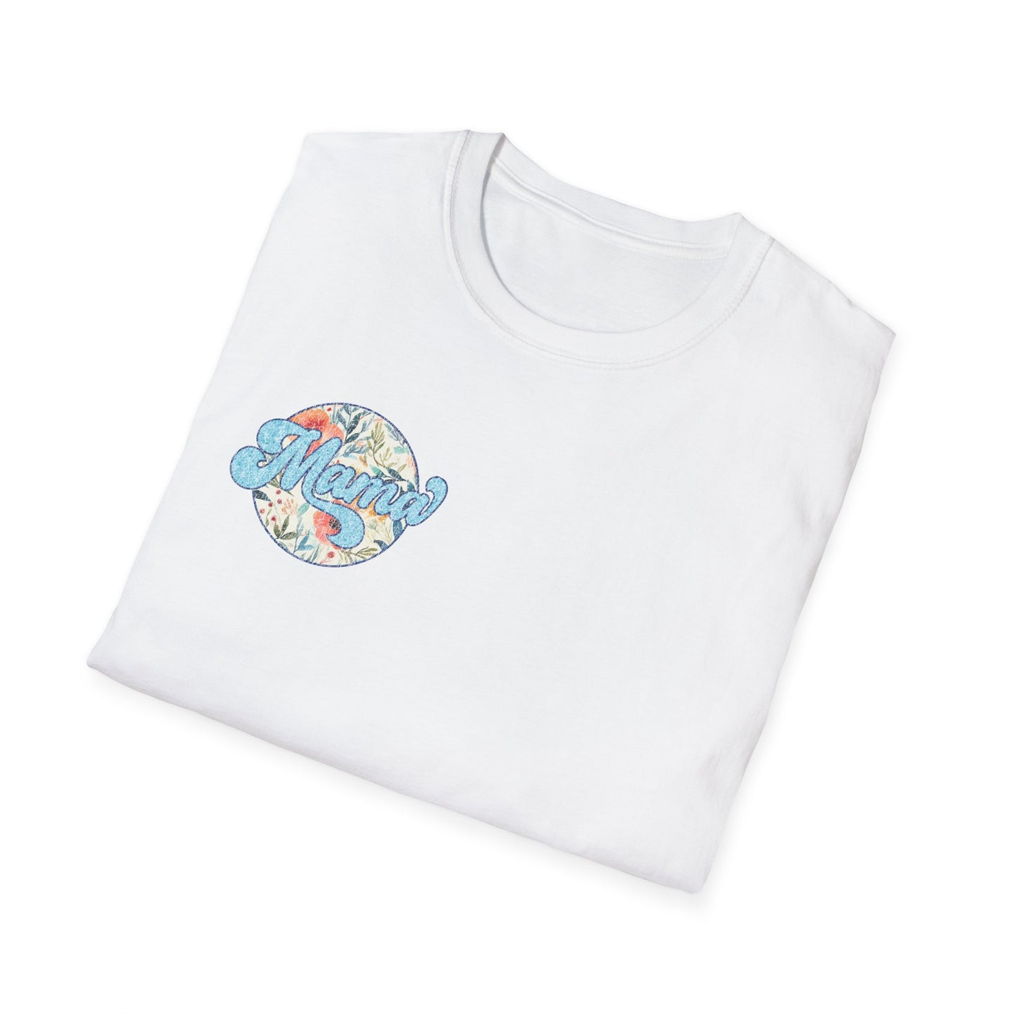 Retro Script Floral MAMA Tee