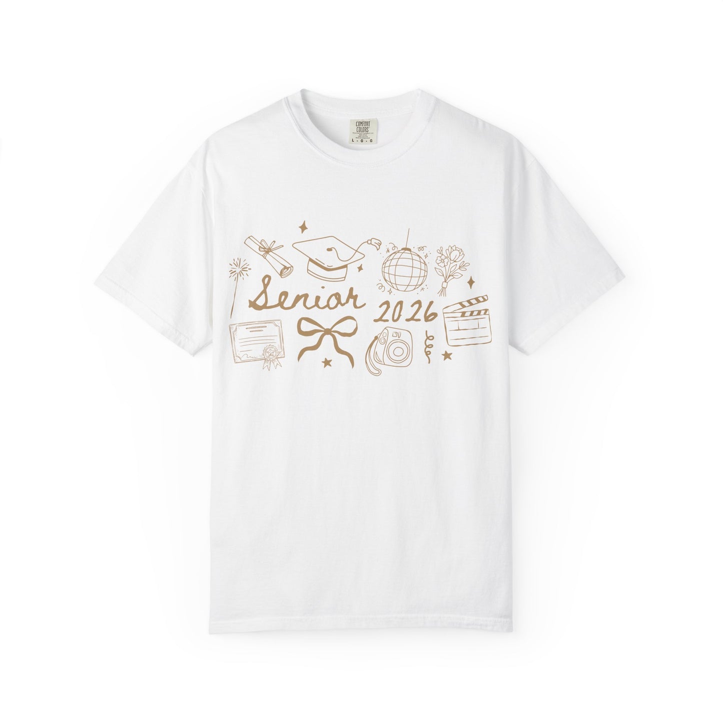 Senior 2026 Graduation Tee — Gold Text