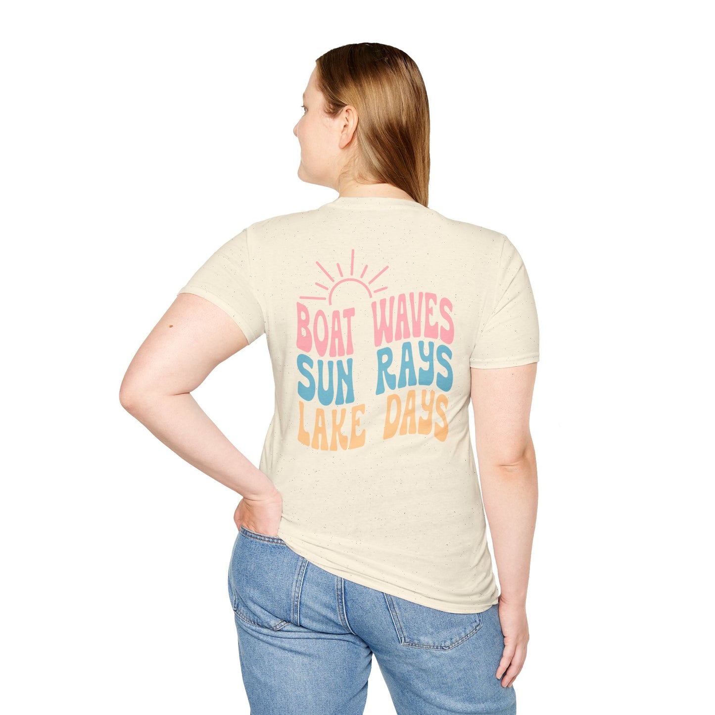 Lake Days T-Shirt — "Boat Waves Sun Rays" Summer Graphic Tee