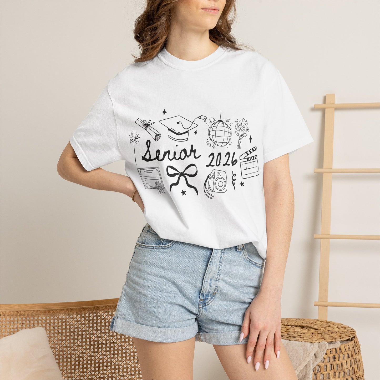 Senior 2026 Graduation Tee — Black Text