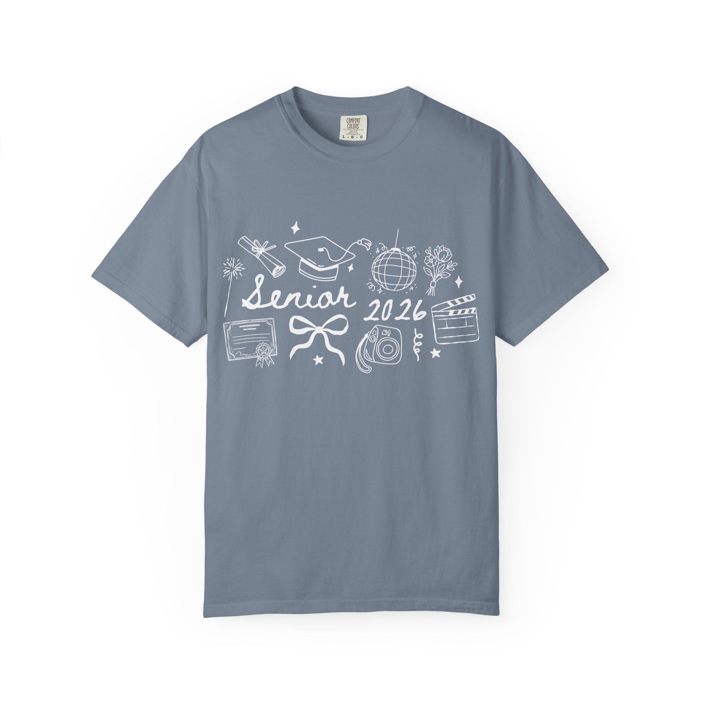 Senior 2026 Graduation Tee — White Text