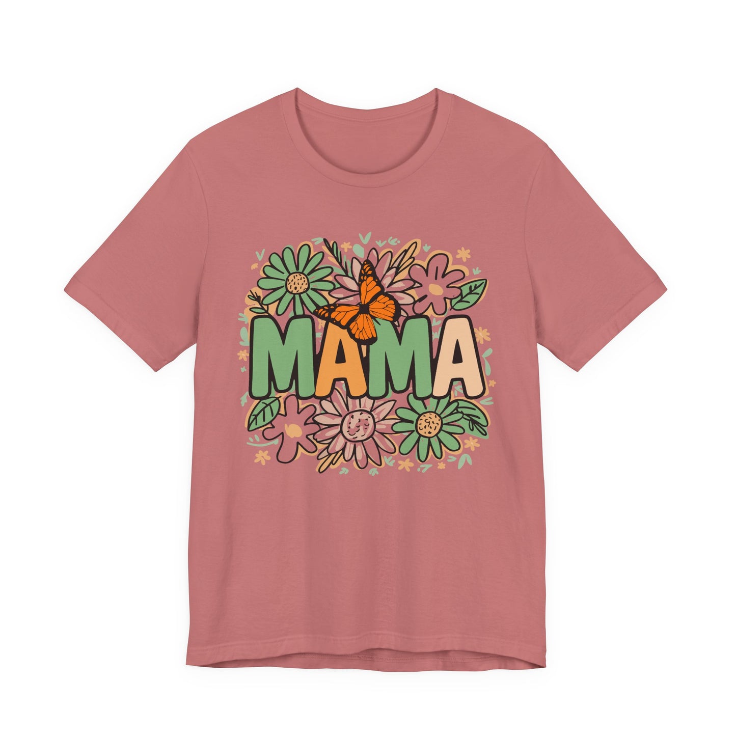 Retro Butterfly & Daisies MAMA Tee