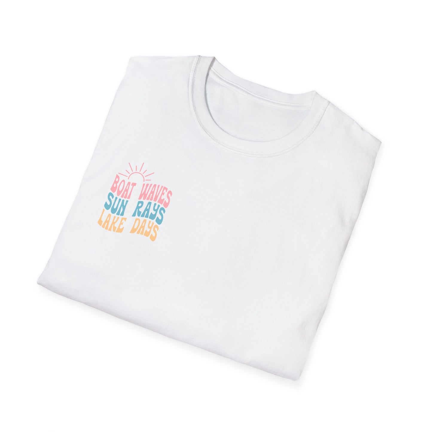 Lake Days T-Shirt — "Boat Waves Sun Rays" Summer Graphic Tee