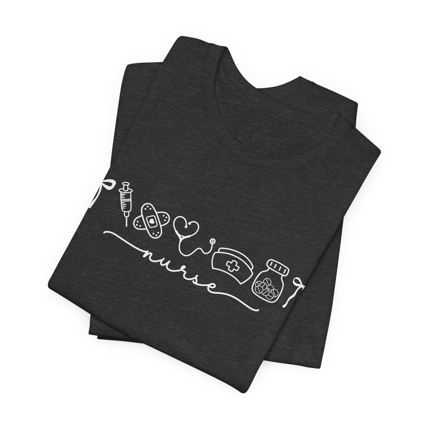 Nurse Graphic Tee — Cute Doodle Art