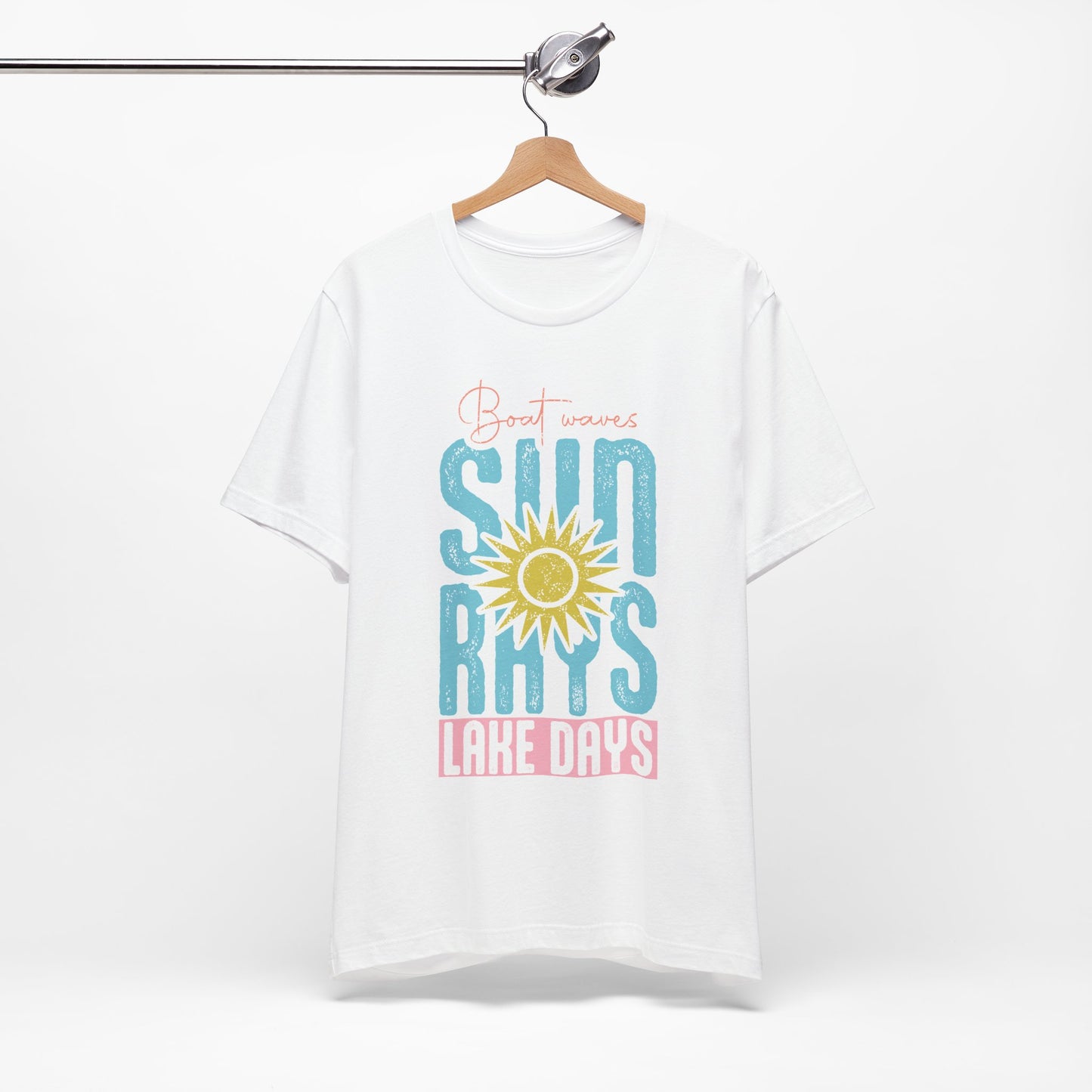 Boat Waves Sun Rays Lake Days Tee