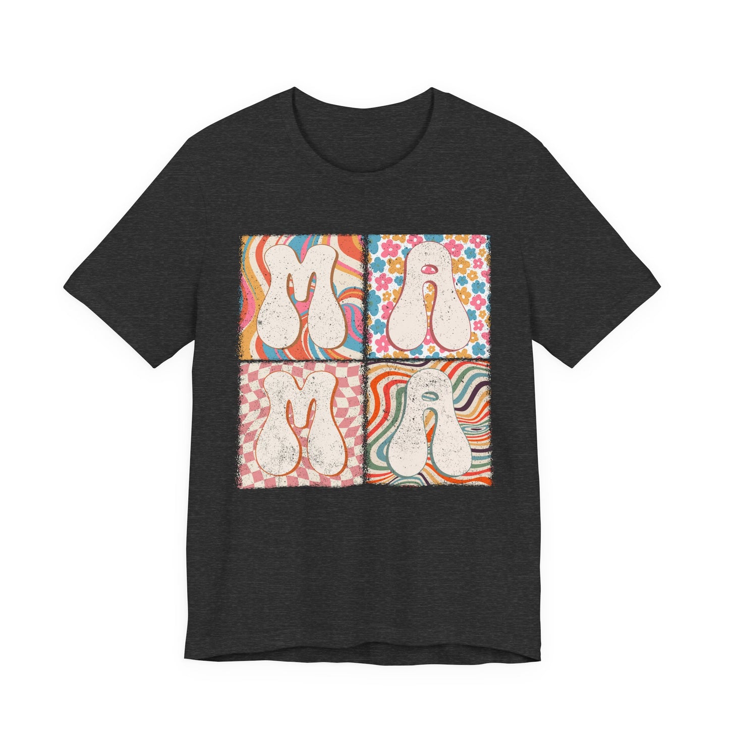 Mama Retro Groovy Squares Tee
